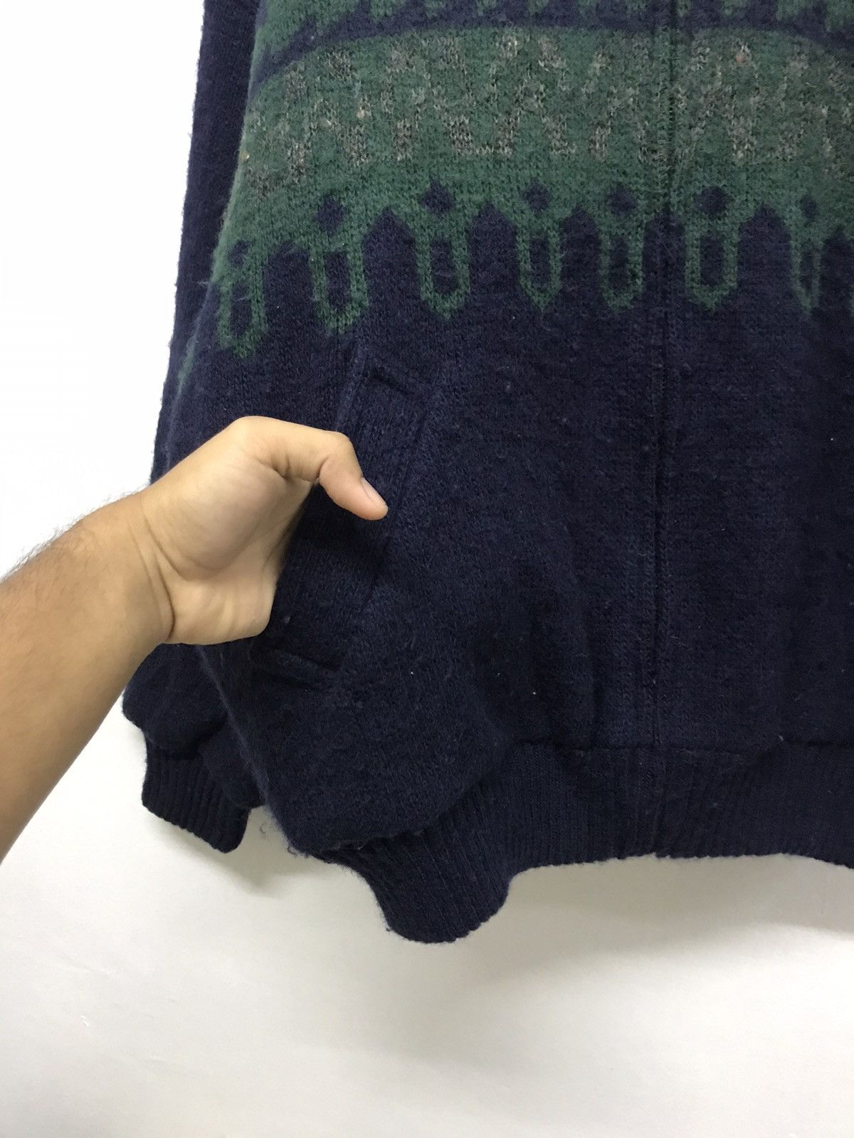 Japanese Brand Vintage Icewool by Alafoss of Iceland Knit Wool Jacket Size US XL / EU 56 / 4 - 10 Thumbnail