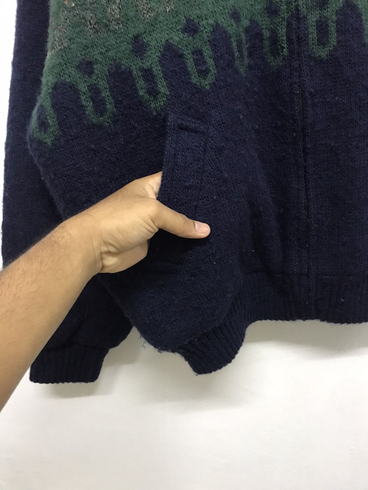 Japanese Brand Vintage Icewool by Alafoss of Iceland Knit Wool Jacket Size US XL / EU 56 / 4 - 8 Thumbnail