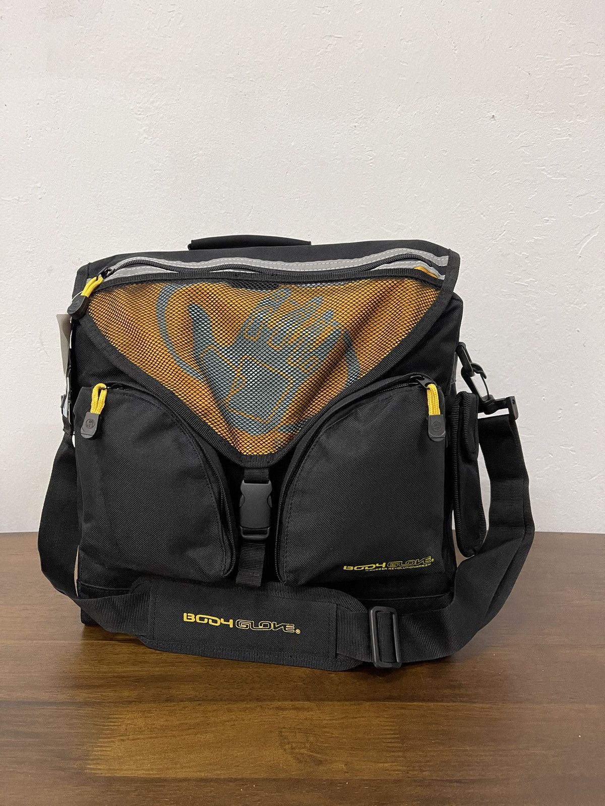 image of Back In 90's Utilities Body Glove Messenger Crossbody Bag in Black, Men's