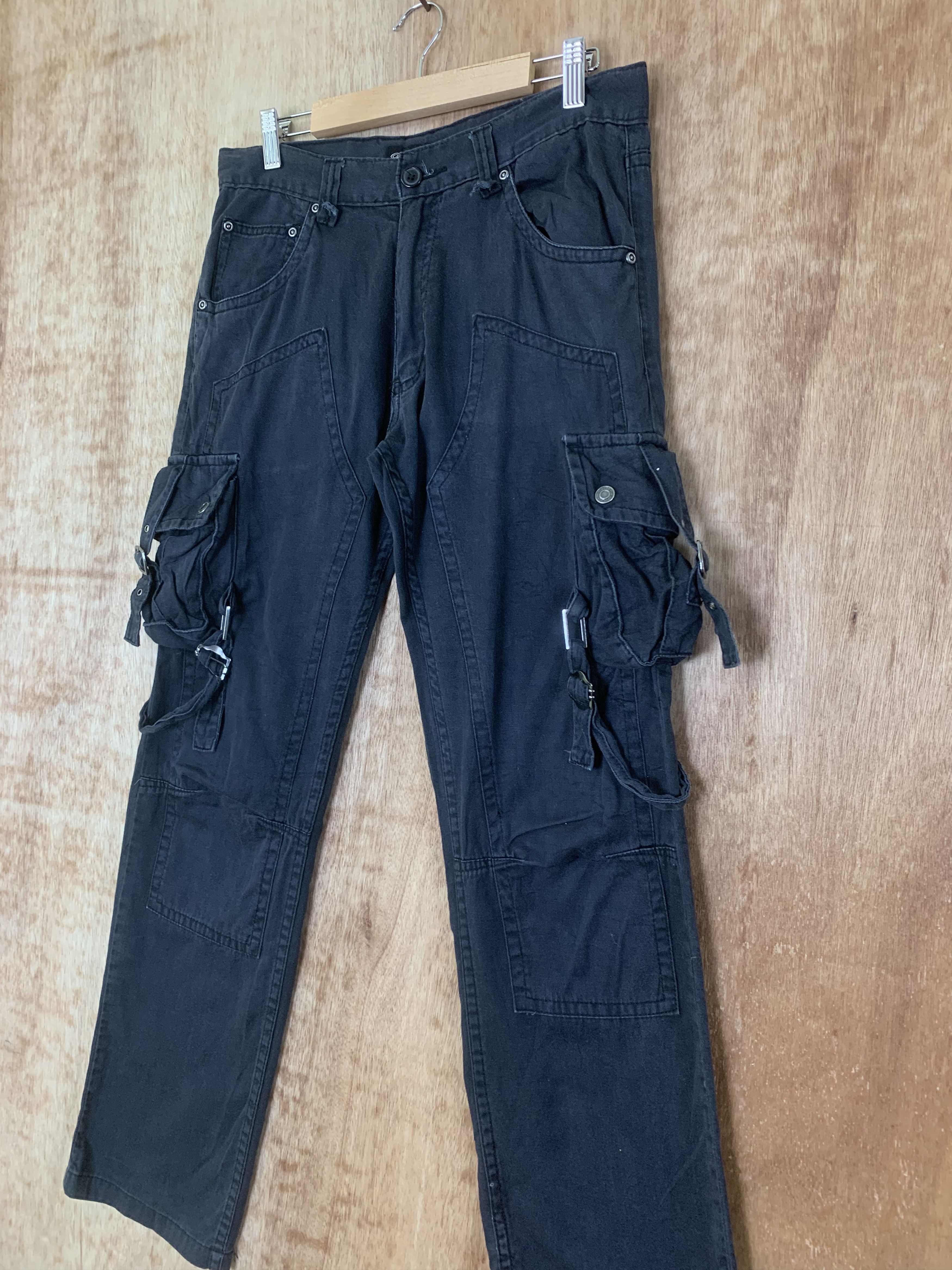 Japanese Brand Cargo Pants Double knee Bike Star Multipocket Seditionaries Size US 30 / EU 46 - 5 Thumbnail