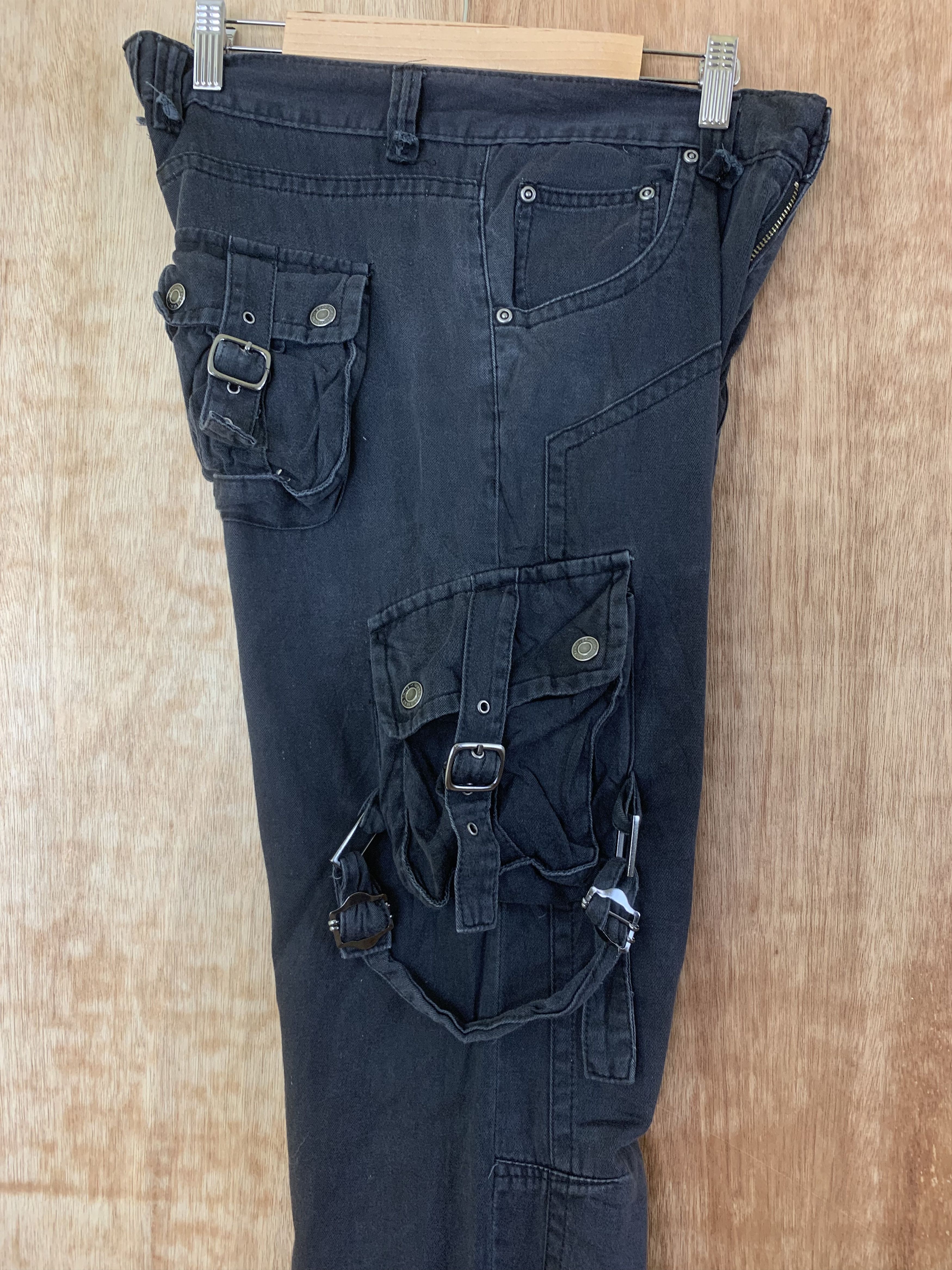 Japanese Brand Cargo Pants Double knee Bike Star Multipocket Seditionaries Size US 30 / EU 46 - 15 Thumbnail