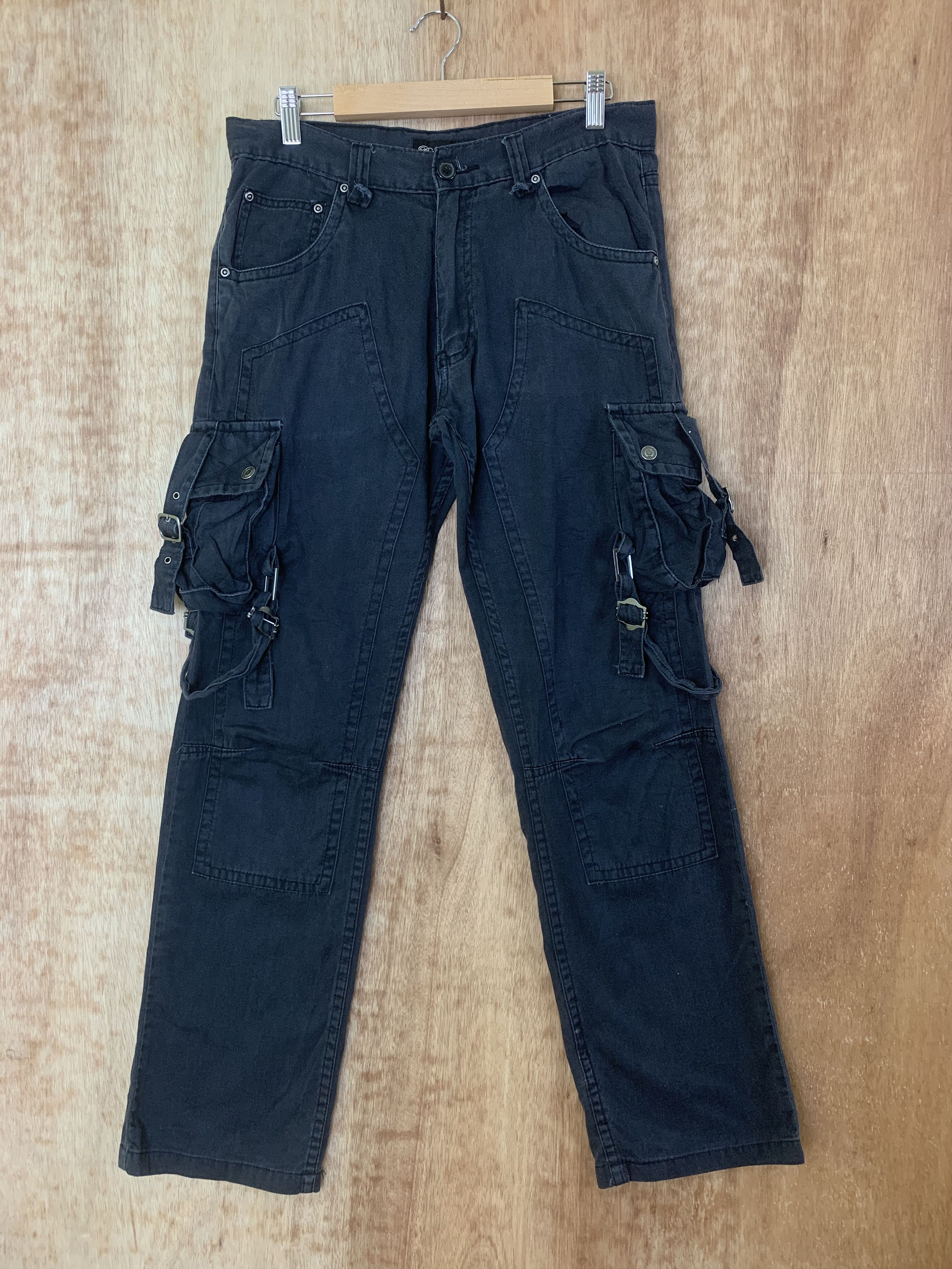 Japanese Brand Cargo Pants Double knee Bike Star Multipocket Seditionaries Size US 30 / EU 46 - 1 Thumbnail