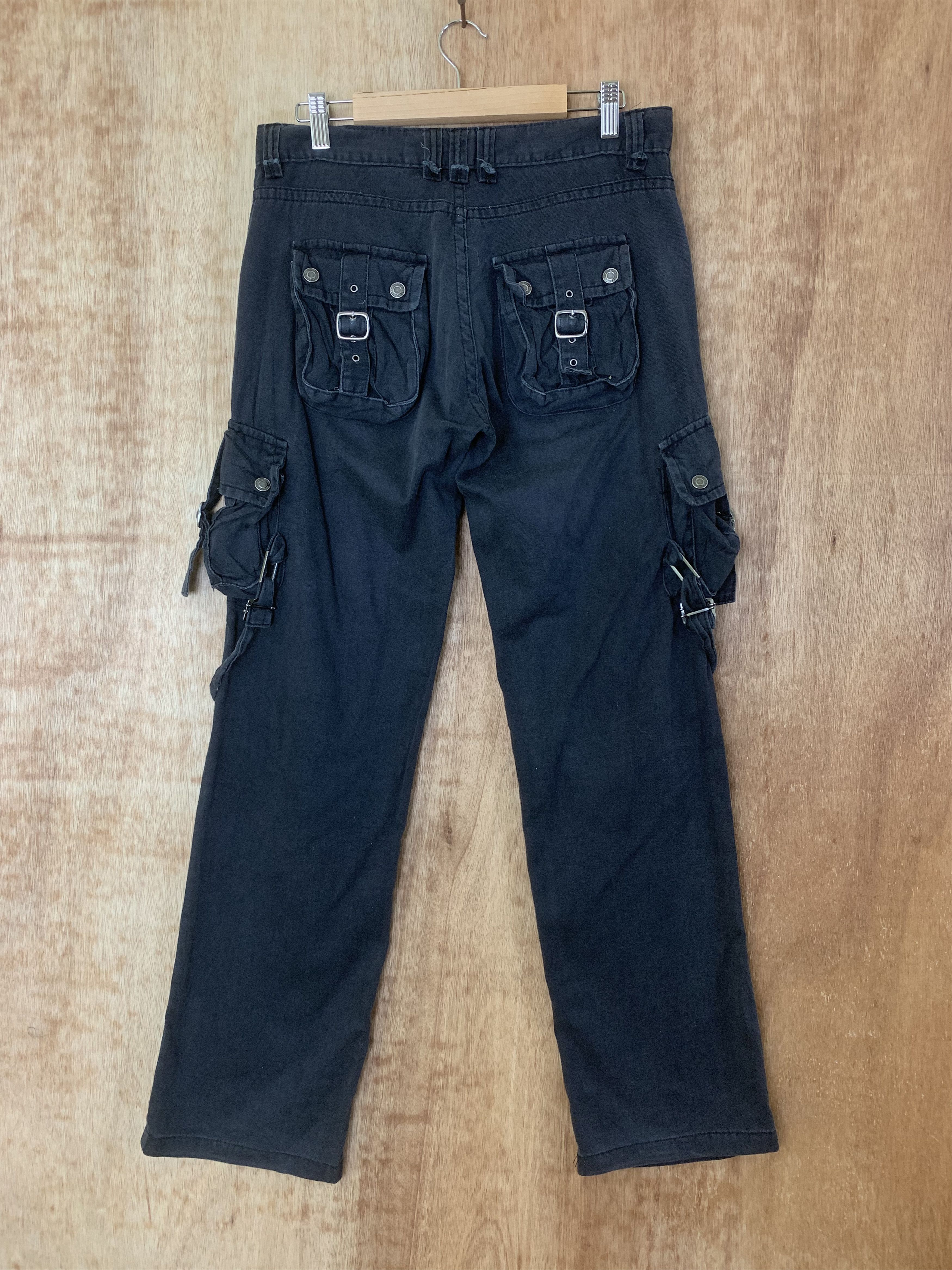 Japanese Brand Cargo Pants Double knee Bike Star Multipocket Seditionaries Size US 30 / EU 46 - 2 Thumbnail