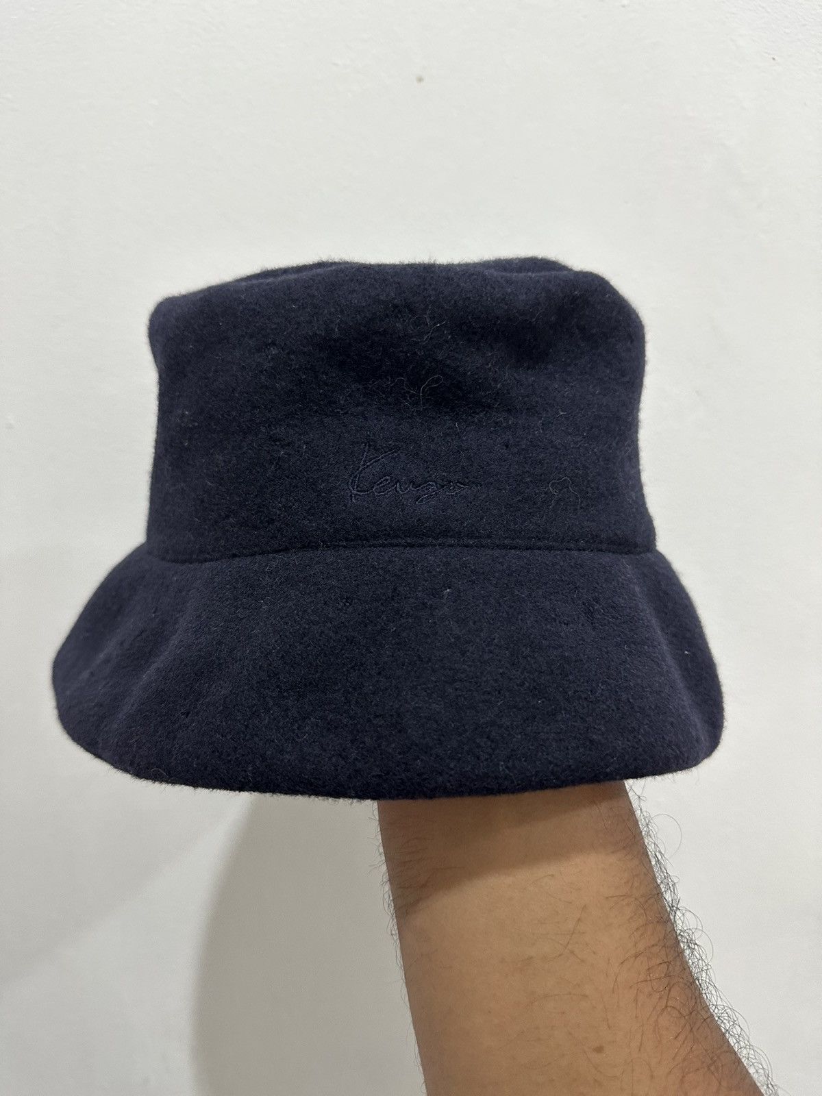 Kenzo 🔥Vintage🔥 Kenzo Signature Wool Bucket Hat Size ONE SIZE - 1 Thumbnail