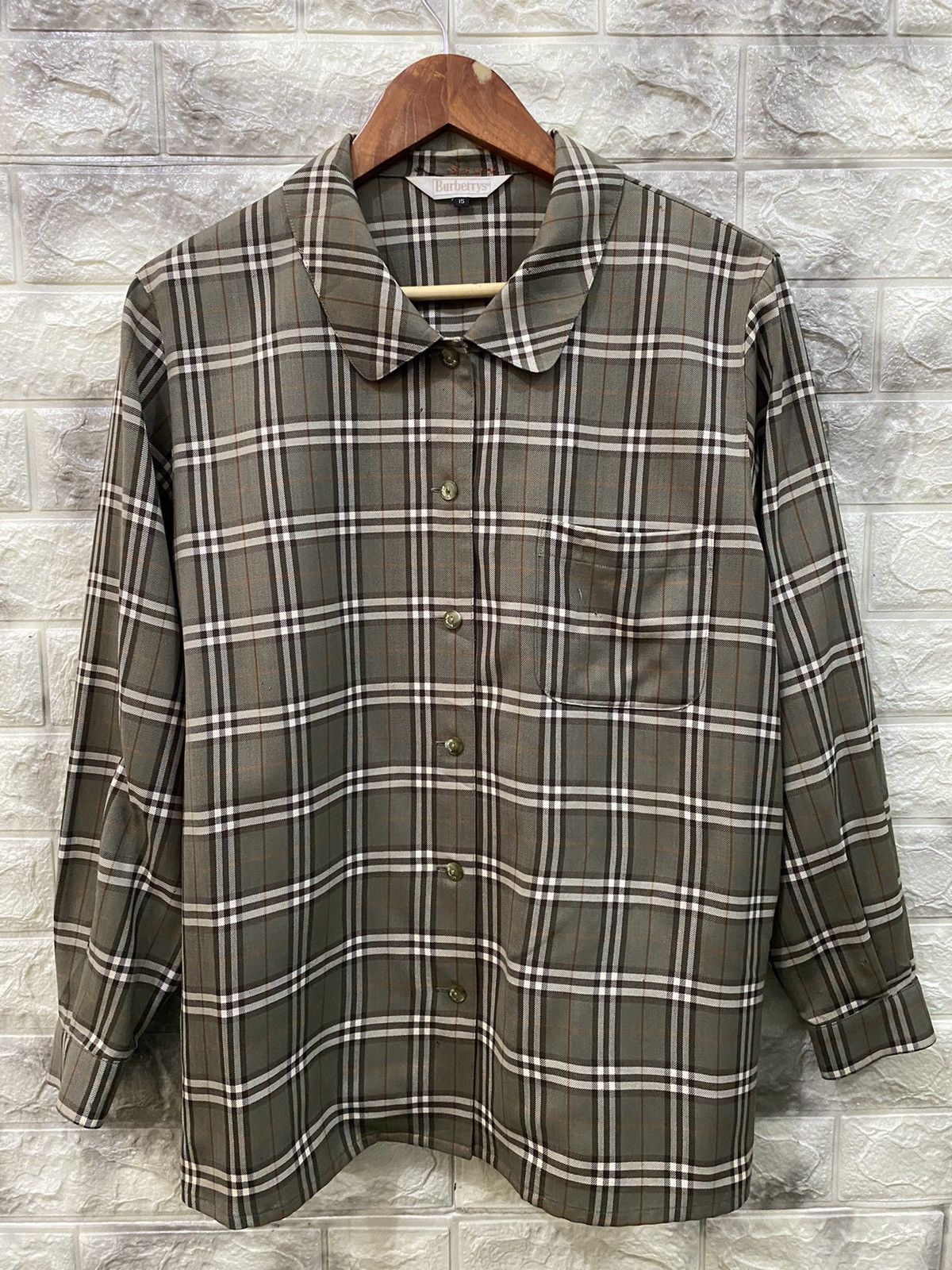 Burberry × Vintage Vintage Burberrys Beige Novacheck Button Size M / US 6-8 / IT 42-44 - 3 Thumbnail
