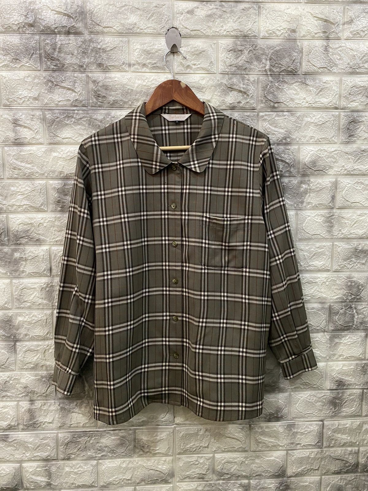 Burberry × Vintage Vintage Burberrys Beige Novacheck Button Size M / US 6-8 / IT 42-44 - 2 Thumbnail