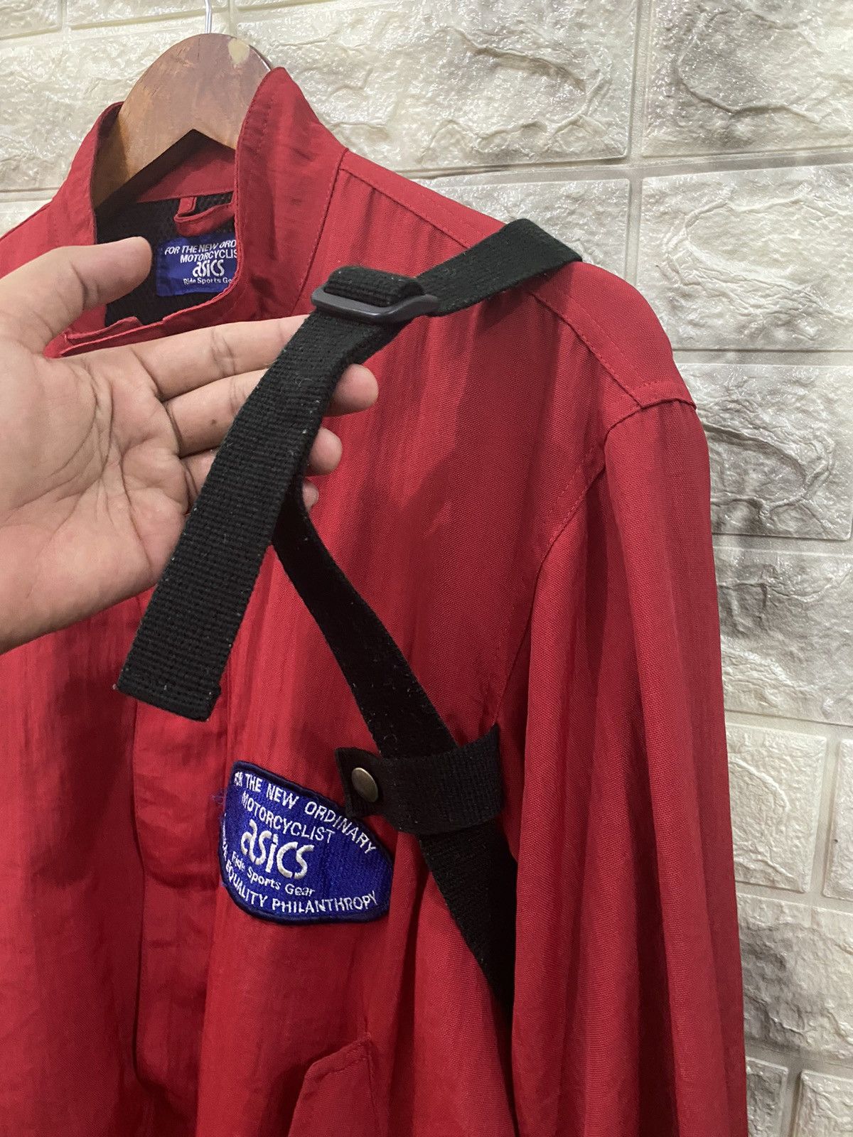 Asics × Vintage Vintage Asics Motorcyclist Jacket Nice Style Size US M / EU 48-50 / 2 - 9 Thumbnail
