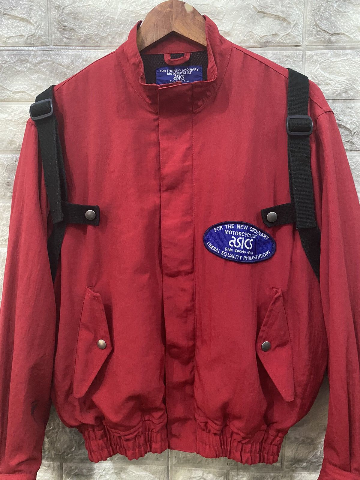 Asics × Vintage Vintage Asics Motorcyclist Jacket Nice Style Size US M / EU 48-50 / 2 - 3 Thumbnail