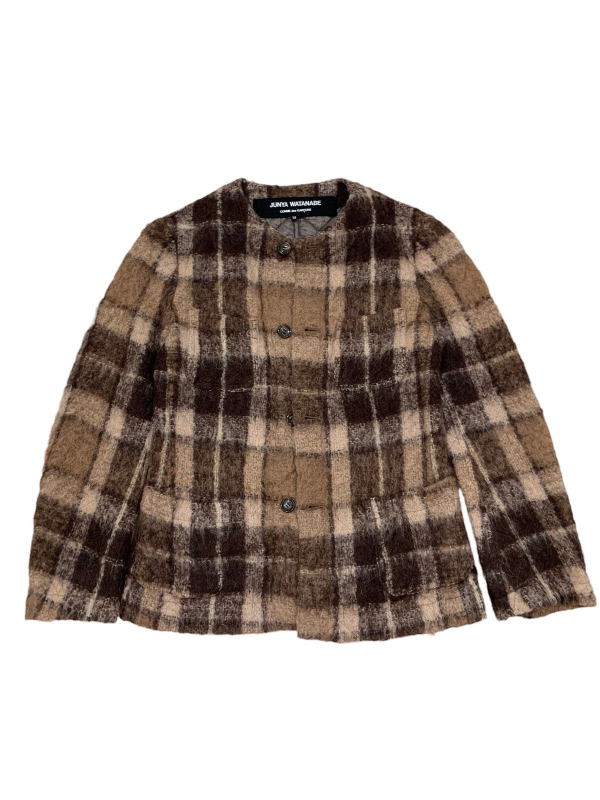 Comme des Garcons 🔥JUNYA WATANABE CDG F/W 05 MOHAIR WOOL TARTANS JACKET Size M / US 6-8 / IT 42-44 - 5 Thumbnail