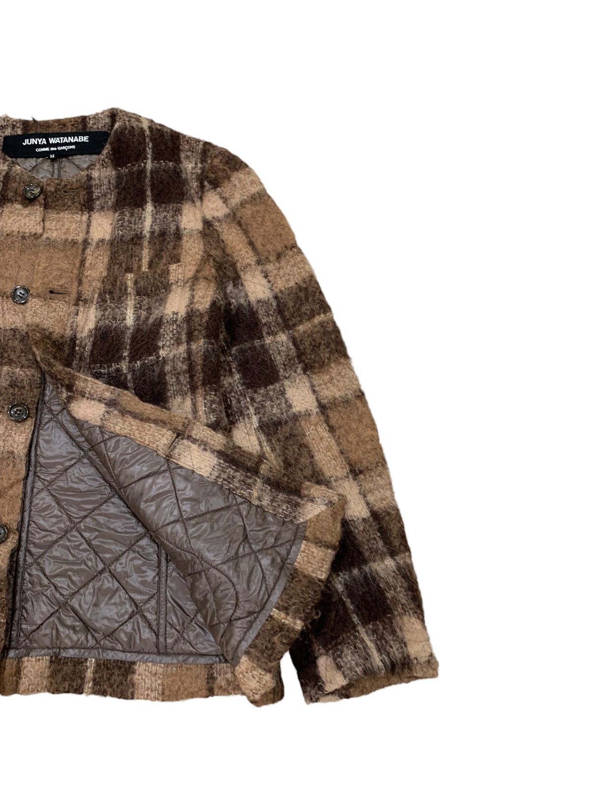Comme des Garcons 🔥JUNYA WATANABE CDG F/W 05 MOHAIR WOOL TARTANS JACKET Size M / US 6-8 / IT 42-44 - 4 Thumbnail