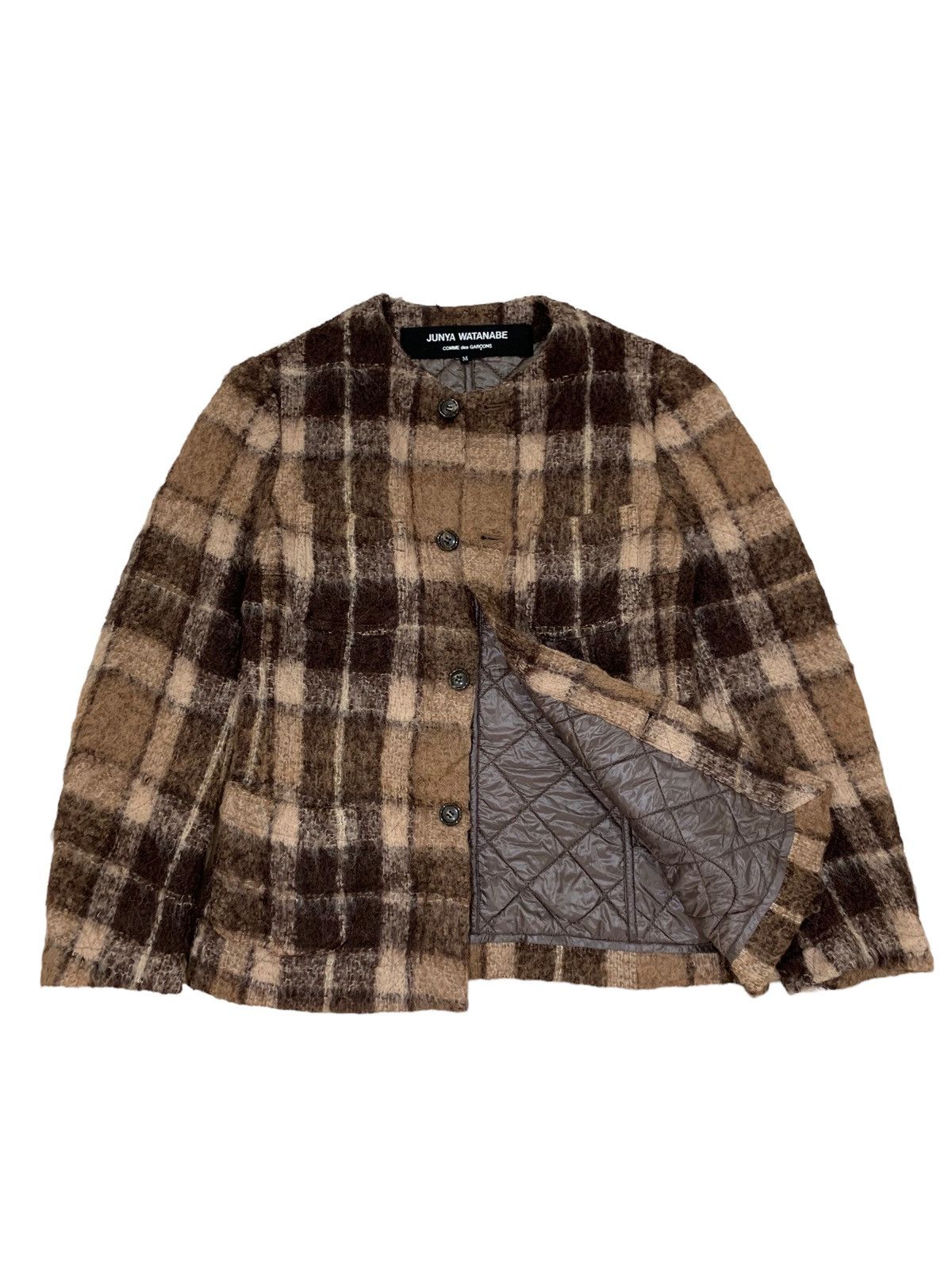 Comme des Garcons 🔥JUNYA WATANABE CDG F/W 05 MOHAIR WOOL TARTANS JACKET Size M / US 6-8 / IT 42-44 - 1 Thumbnail