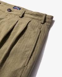 Noah Classic Double-Pleat Herringbone Pant Size US 32 / EU 48 - 3 Thumbnail