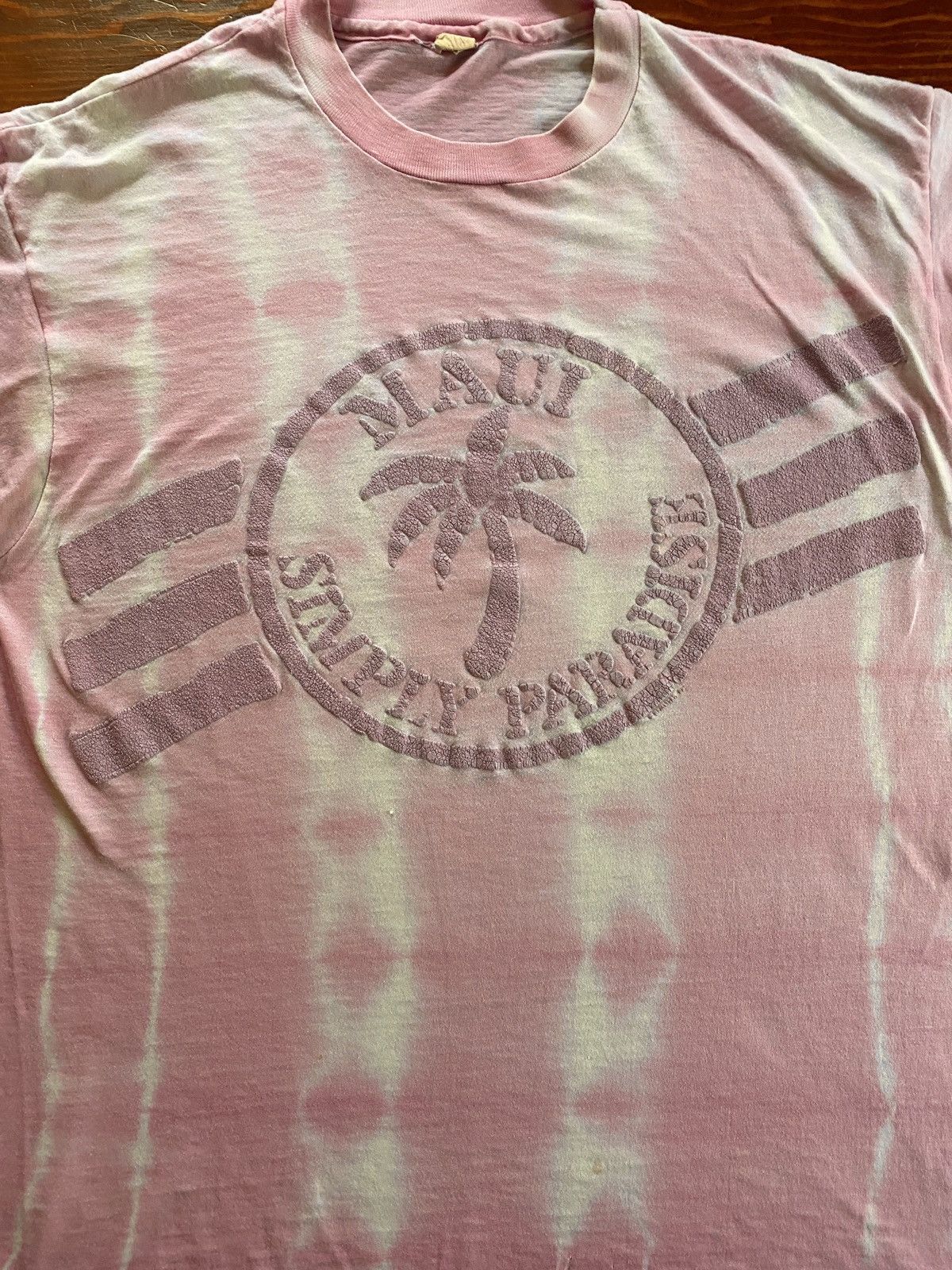 Vintage Vintage 80’s Maui Tie Dye Distressed Single Stitch Thin Tee Size US L / EU 52-54 / 3 - 4 Thumbnail