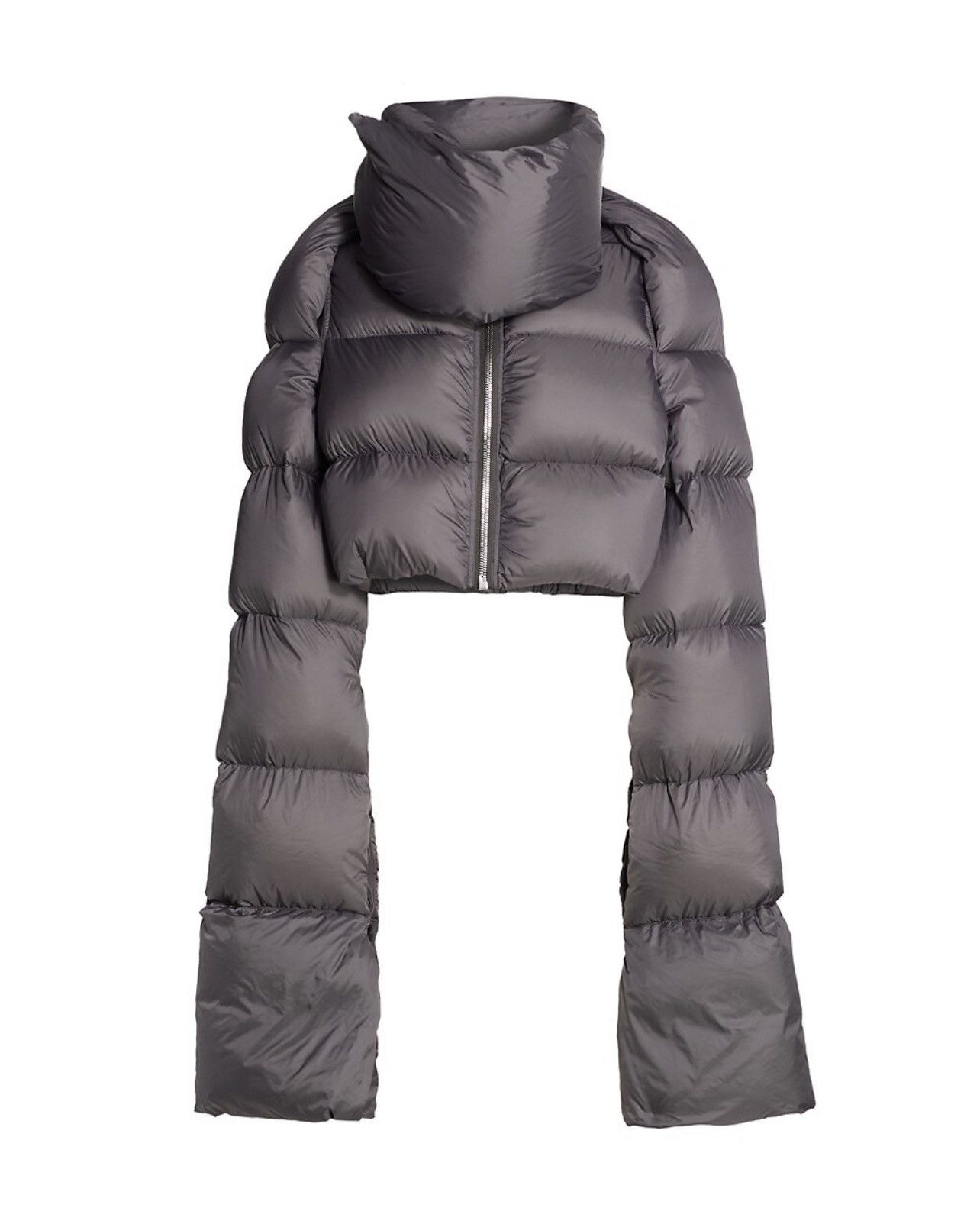 Rick Owens 💥AW 21💥 Rick Owens Babel Cropped Funnel Neck Down Jacket Size M / US 6-8 / IT 42-44 - 6 Thumbnail