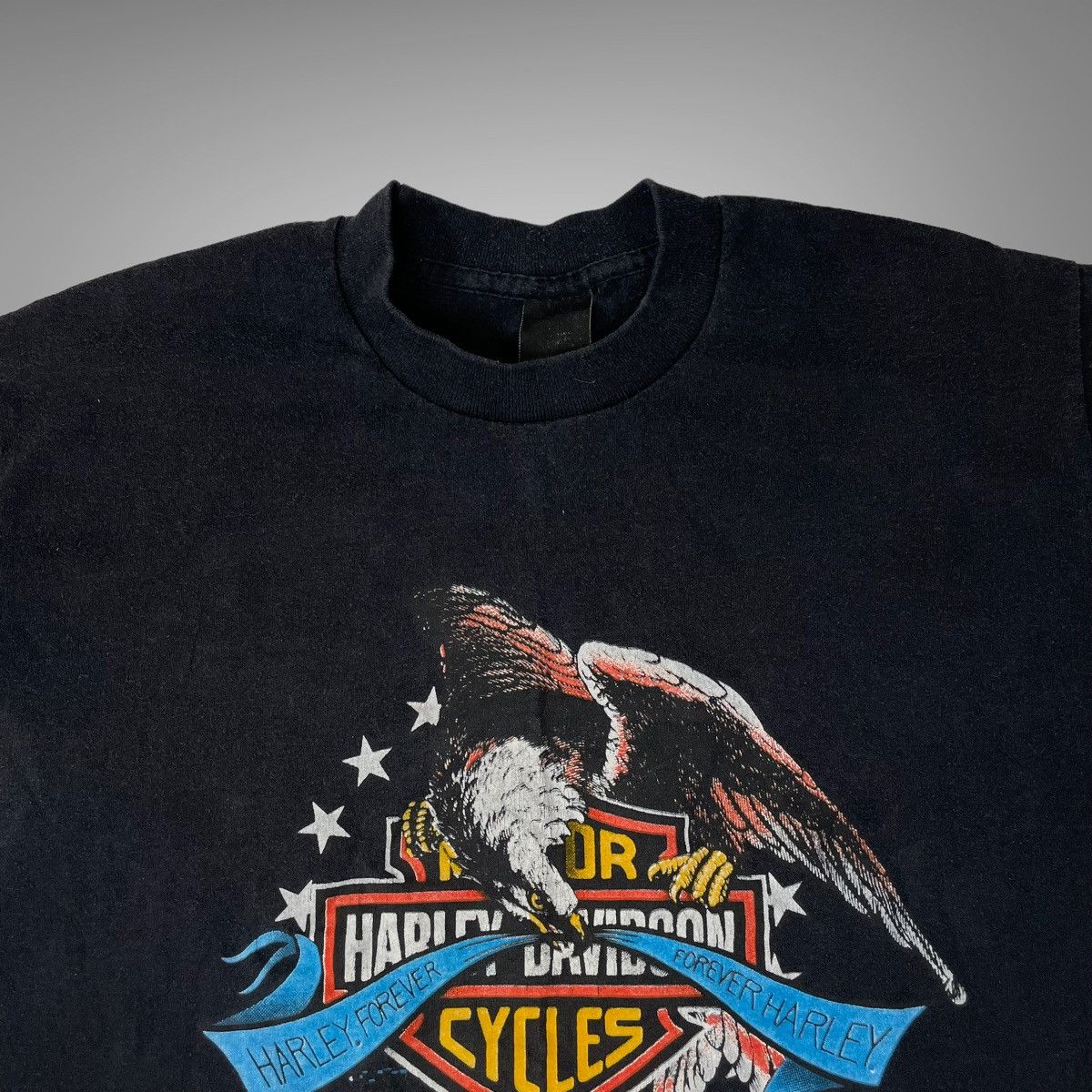 Harley Davidson × Vintage Vintage 1990 Harley Davidson single stitch t shirt Size US M / EU 48-50 / 2 - 3 Thumbnail