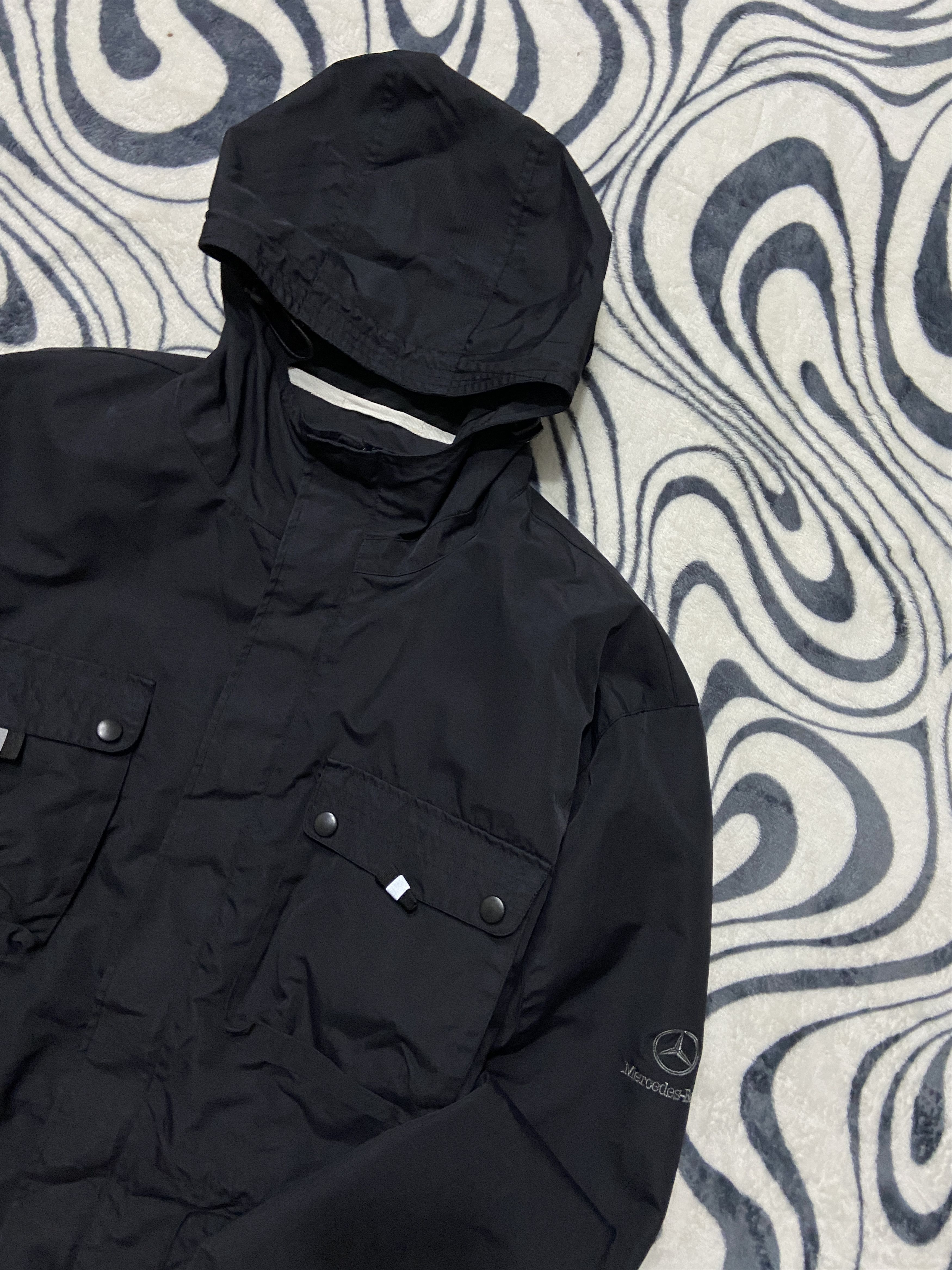 Mercedes-Benz Mercedes Benz Vintage Mens Waterproof Jacket Size US XL / EU 56 / 4 - 2 Thumbnail