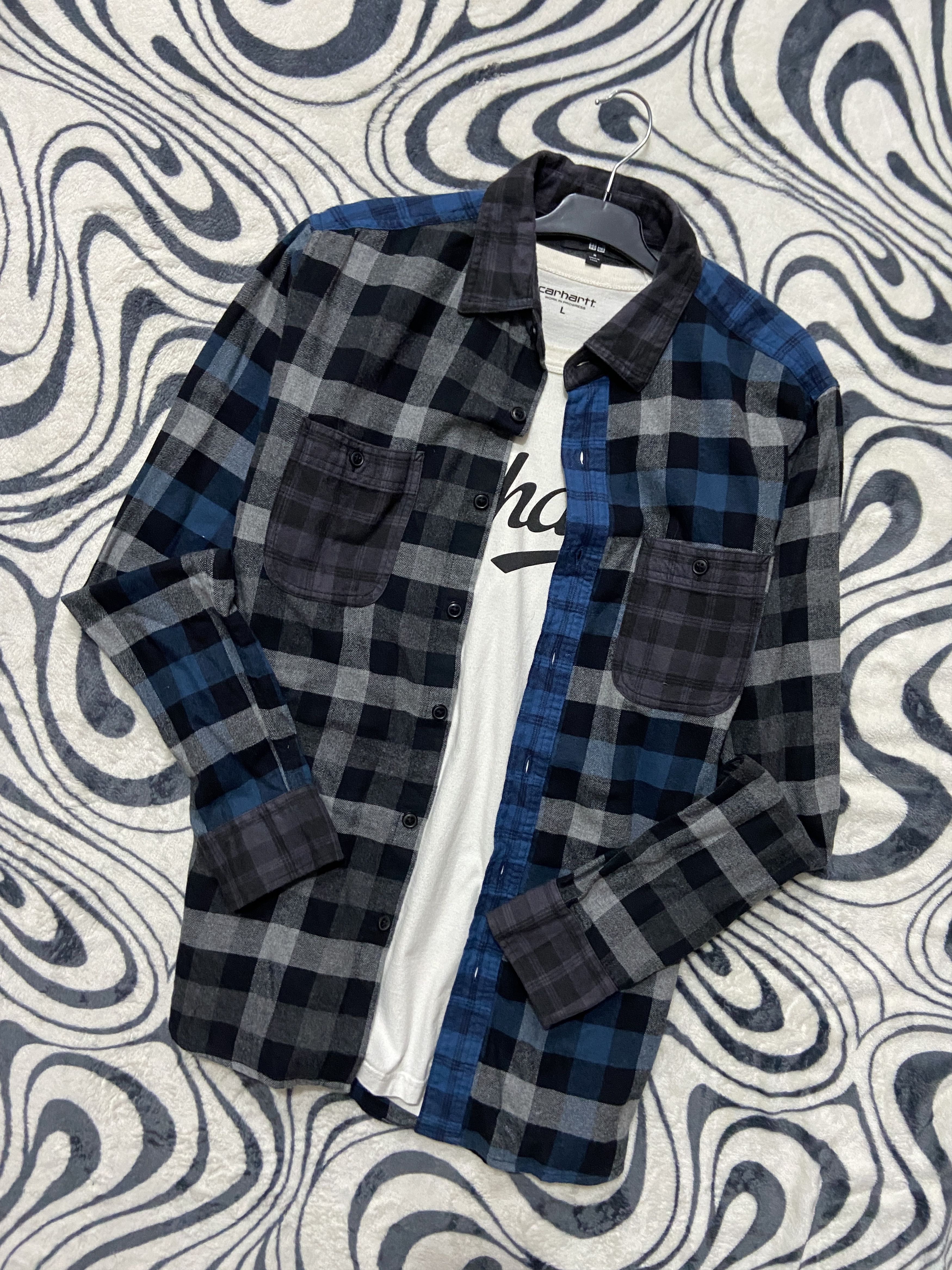 Flannel Vintage UNIQLO Flannel Plaid Shirt Travis style Size US XL / EU 56 / 4 - 1 Thumbnail