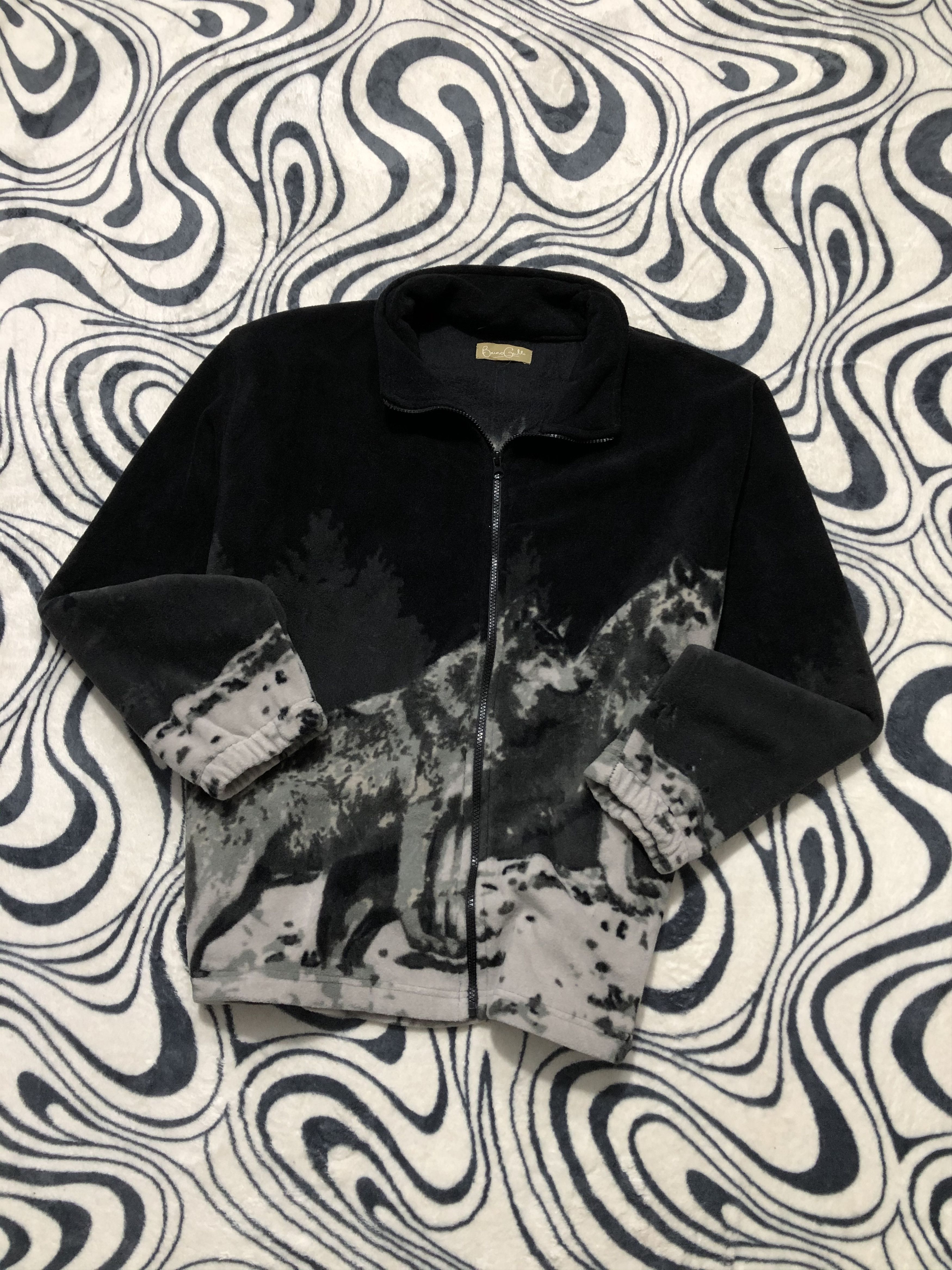 Vintage Vintage WOLF Fleece Jacket Size US L / EU 52-54 / 3 - 1 Thumbnail