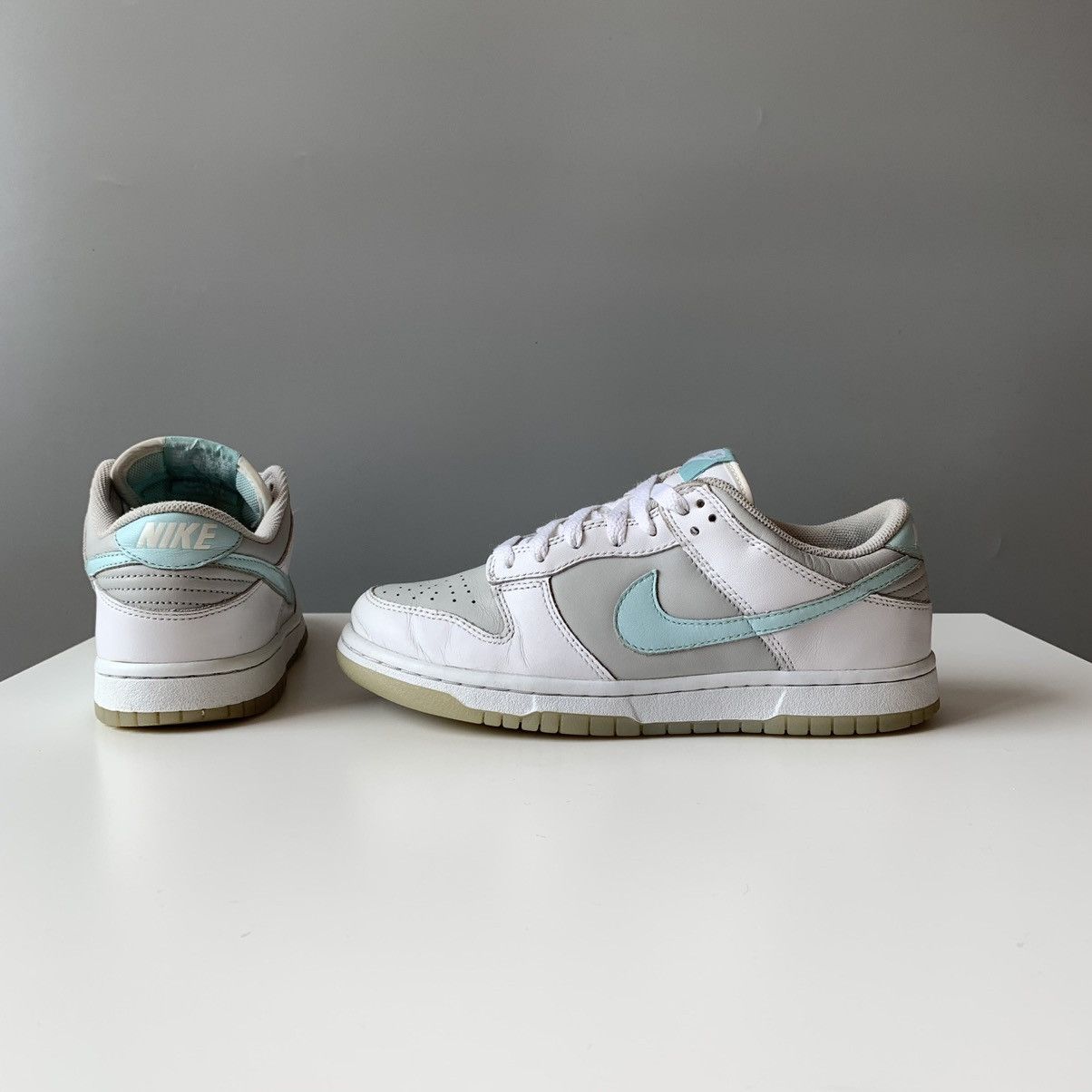 Nike 2005 Nike Dunk Low Ice Blue Neutral Grey White / Baby Blue Size US 7 / IT 37 - 4 Thumbnail