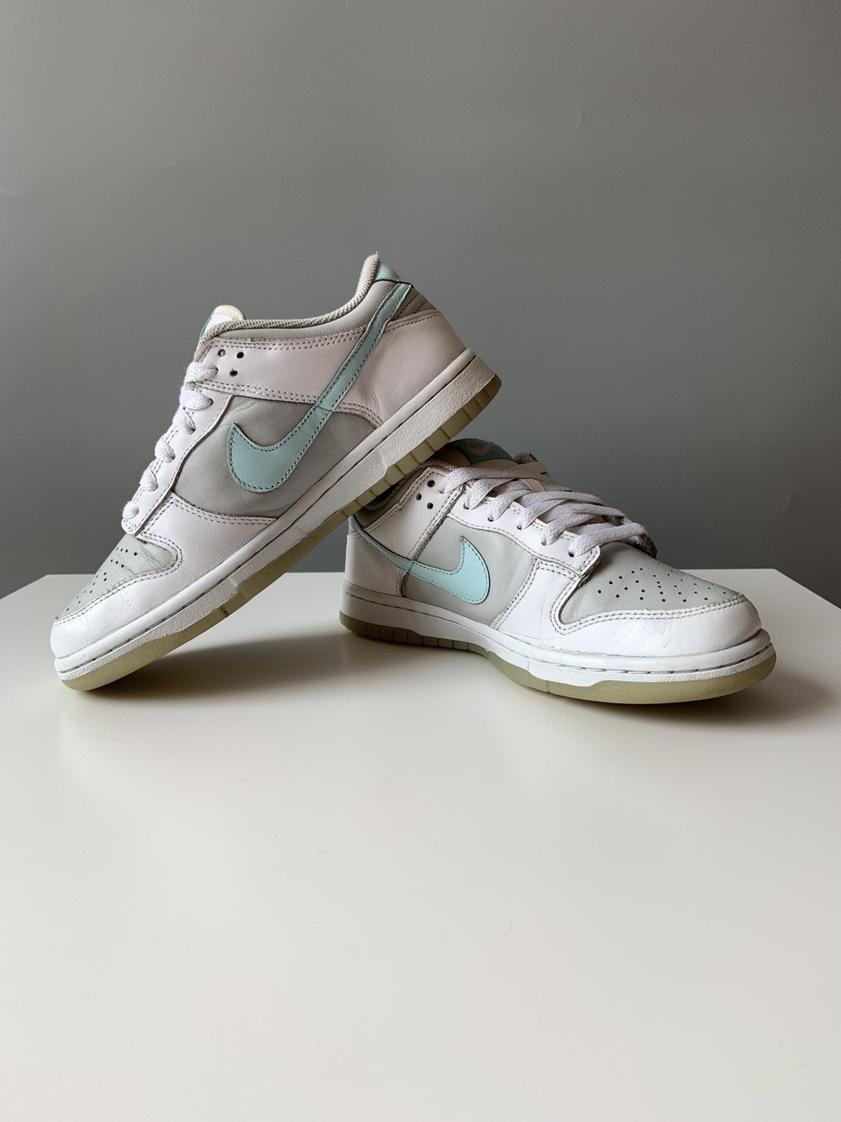 Nike 2005 Nike Dunk Low Ice Blue Neutral Grey White / Baby Blue Size US 7 / IT 37 - 8 Thumbnail