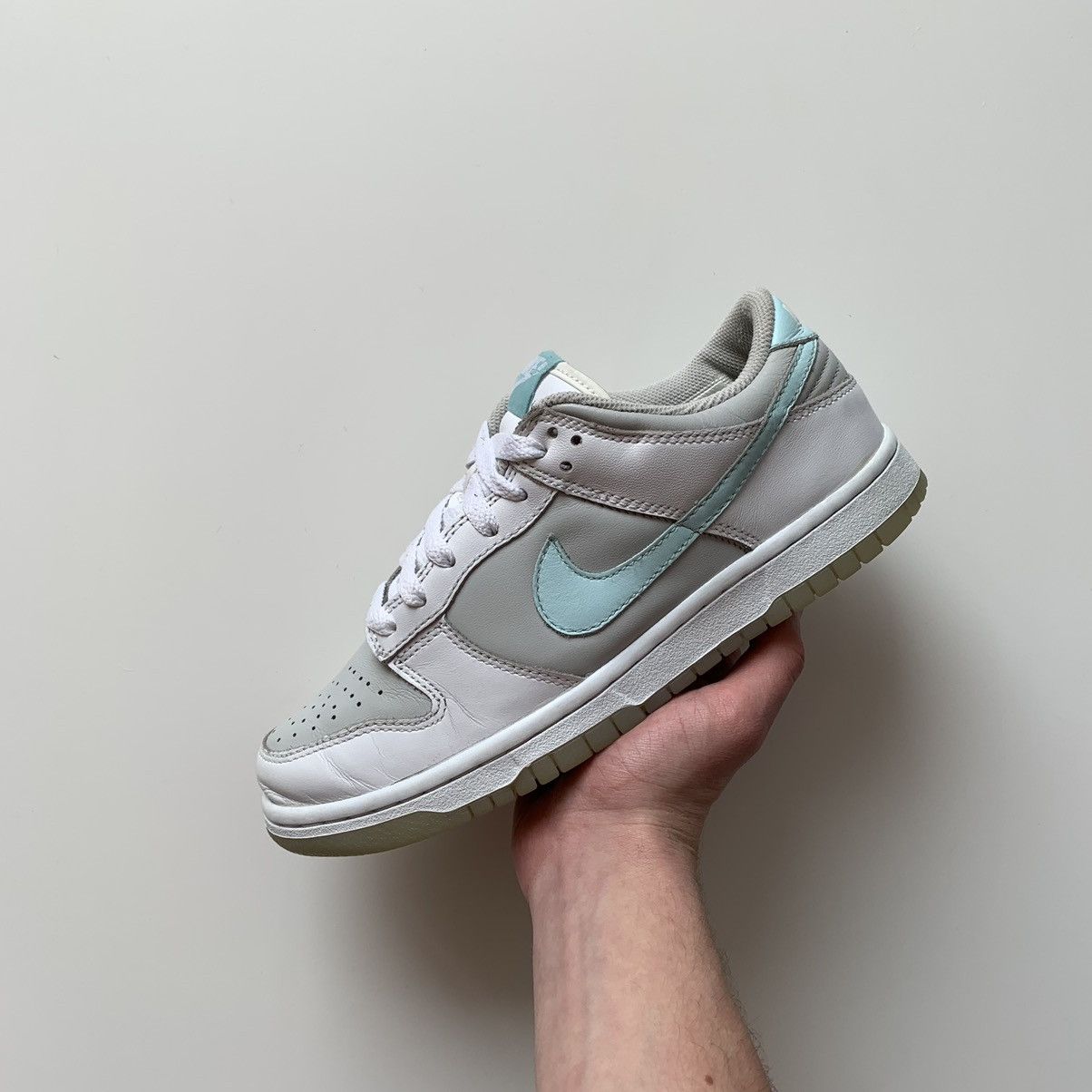 Nike 2005 Nike Dunk Low Ice Blue Neutral Grey White / Baby Blue Size US 7 / IT 37 - 9 Thumbnail