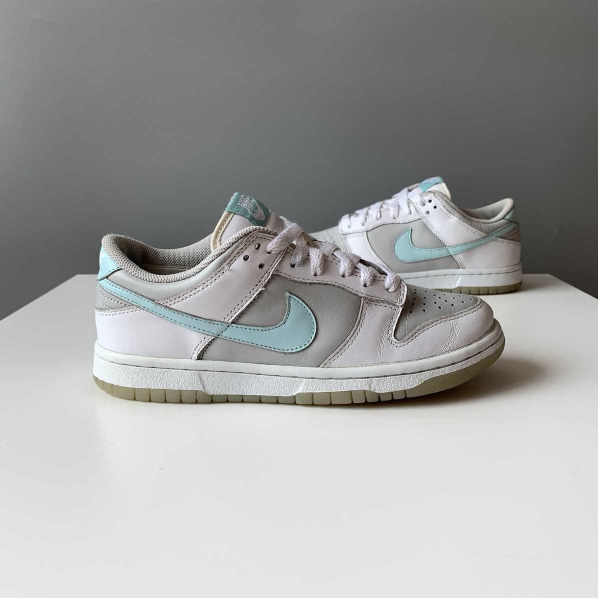 Nike 2005 Nike Dunk Low Ice Blue Neutral Grey White / Baby Blue Size US 7 / IT 37 - 3 Thumbnail
