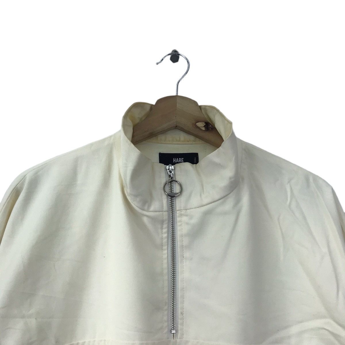 HARE HARE Japanese Brand Beige Half Zipper Sweatshirt Size US S / EU 44-46 / 1 - 2 Thumbnail