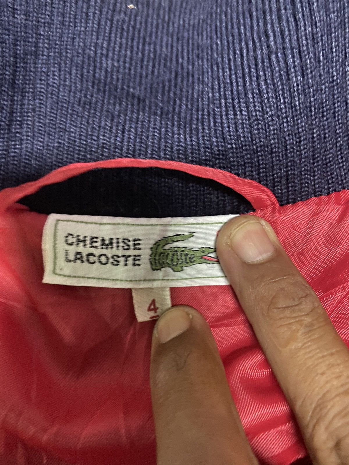 Lacoste × Vintage Vintage Lacoste Club Wool Bomber Jacket Size US L / EU 52-54 / 3 - 6 Thumbnail