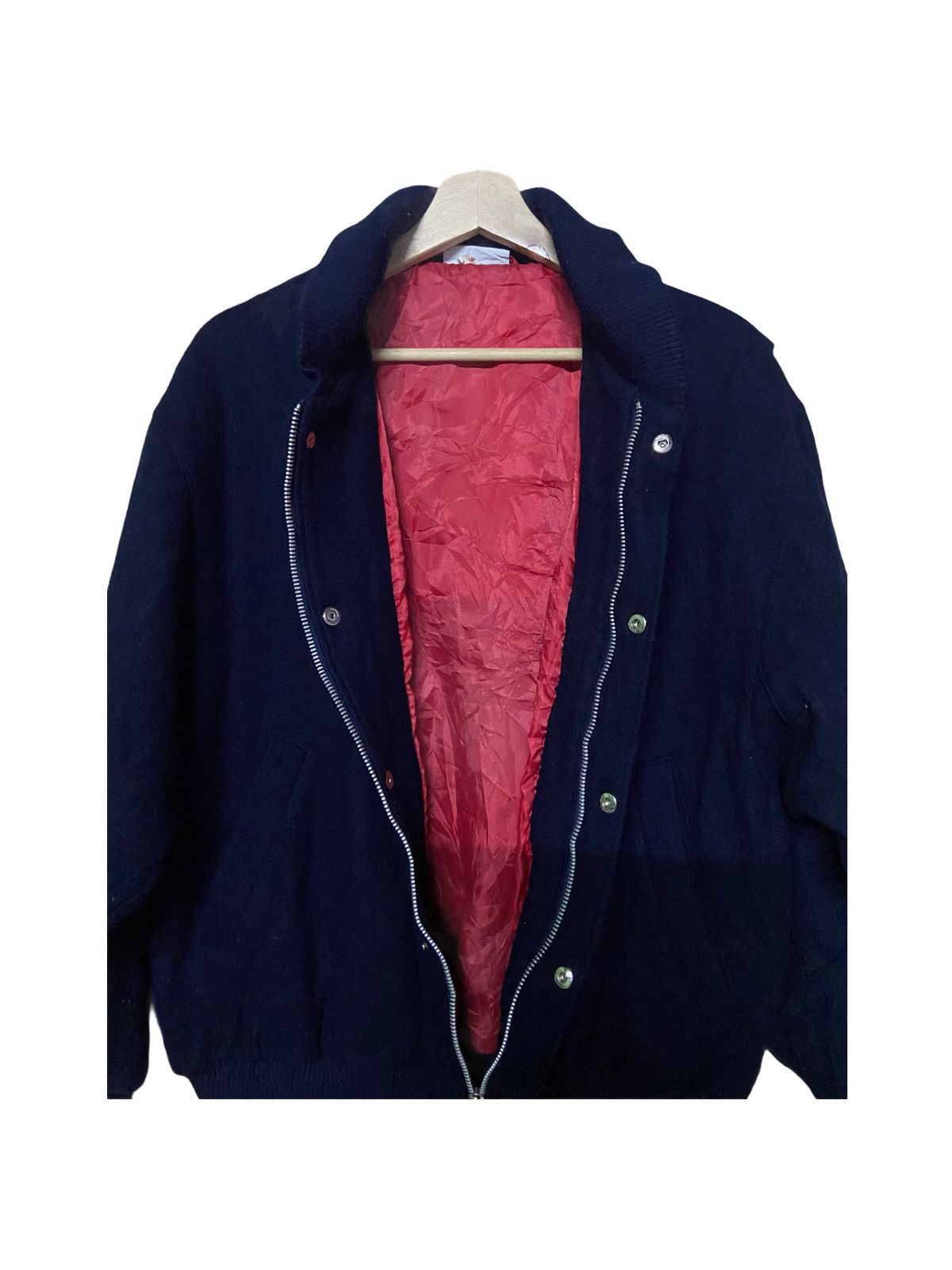 Lacoste × Vintage Vintage Lacoste Club Wool Bomber Jacket Size US L / EU 52-54 / 3 - 4 Thumbnail
