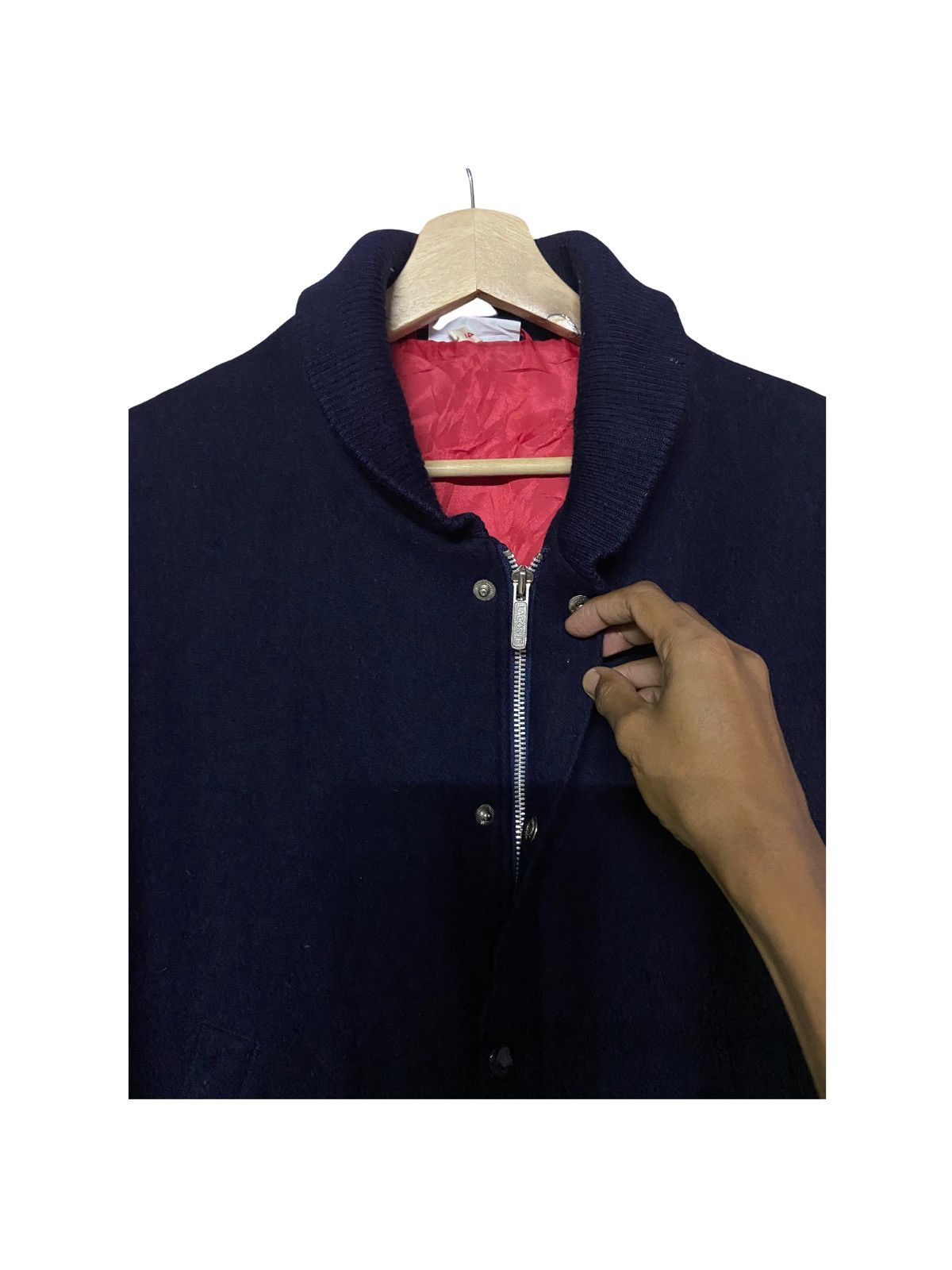Lacoste × Vintage Vintage Lacoste Club Wool Bomber Jacket Size US L / EU 52-54 / 3 - 5 Thumbnail