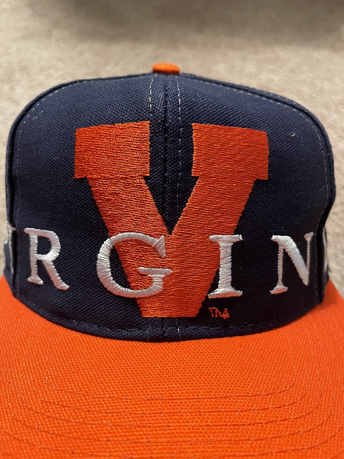 Vintage university of Virginia SnapBack hat as seen on Edward Scissorhands  in the movie. Status: SOLD