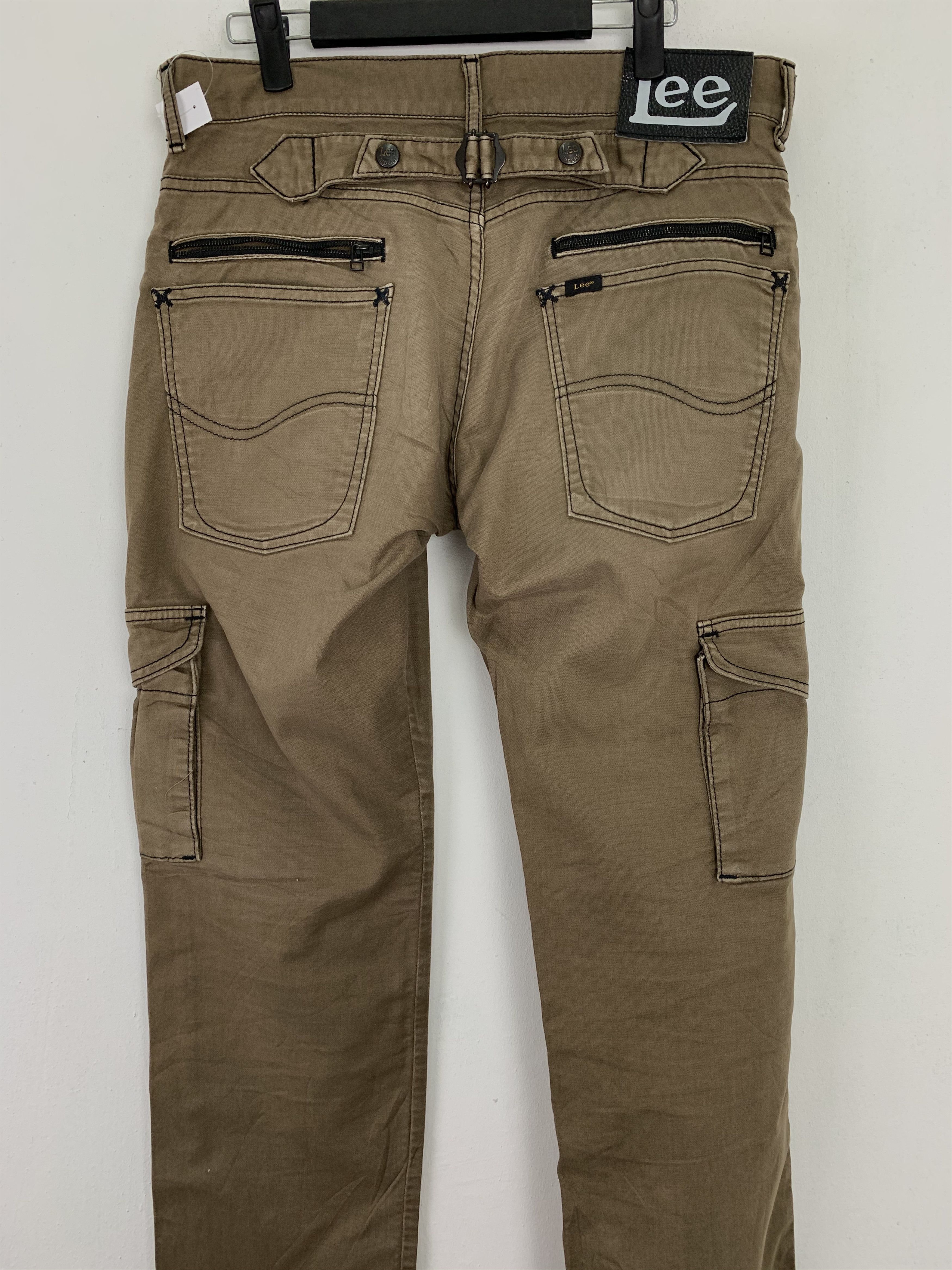 Japanese Brand Lee Riders Cargo Pants Multipocket buckle belt Streetwear Size US 31 - 13 Thumbnail