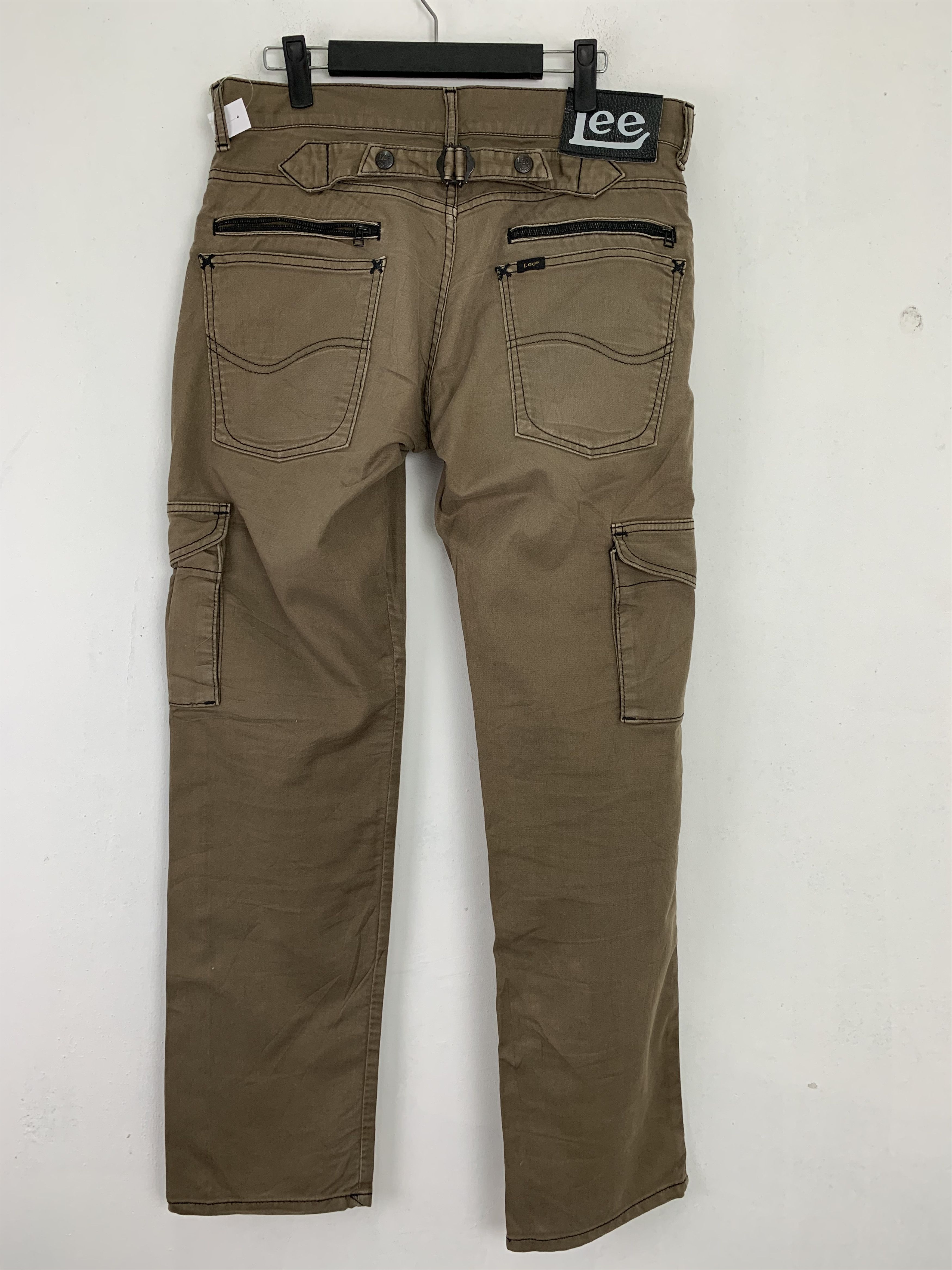 Japanese Brand Lee Riders Cargo Pants Multipocket buckle belt Streetwear Size US 31 - 11 Thumbnail