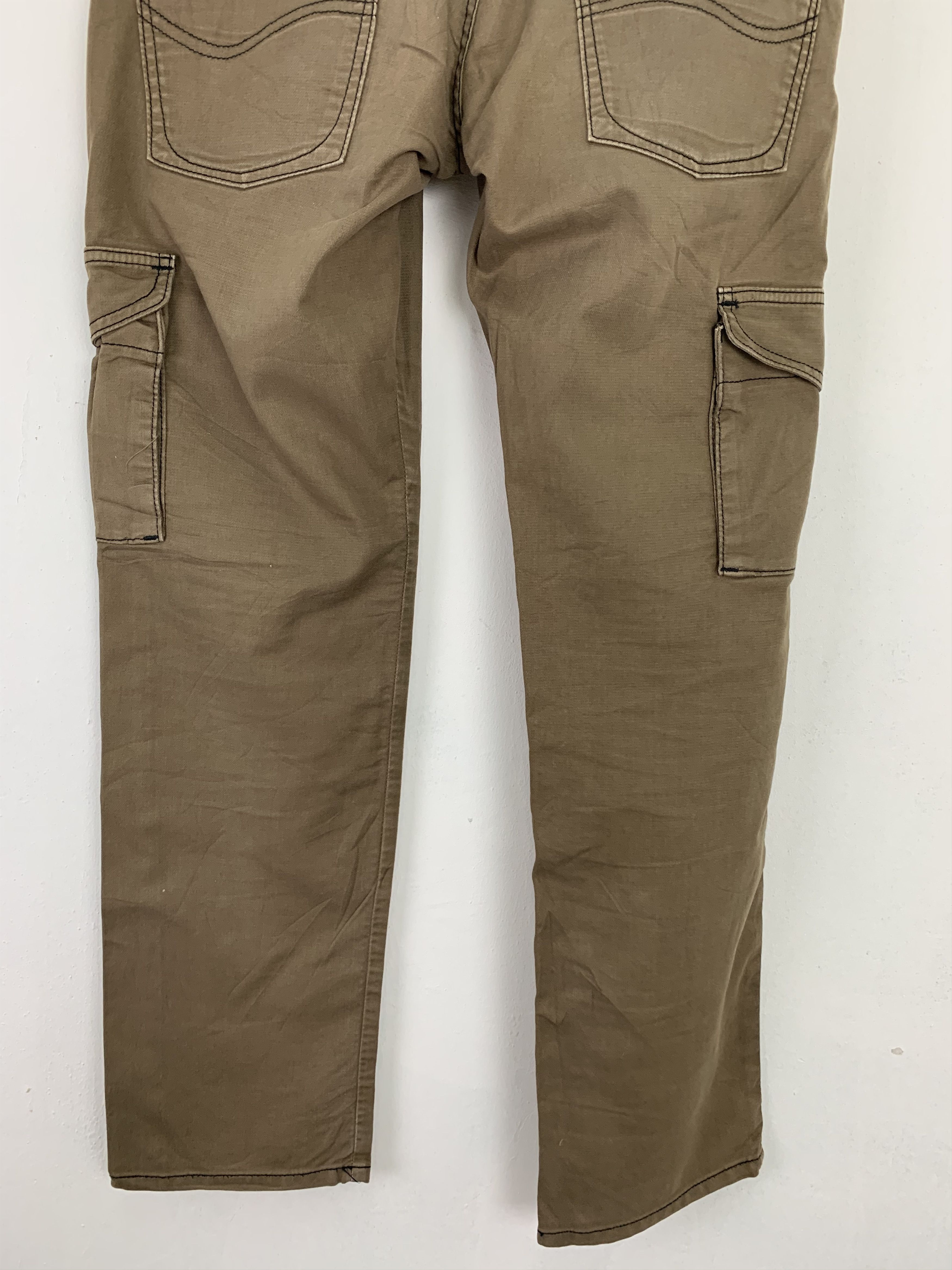 Japanese Brand Lee Riders Cargo Pants Multipocket buckle belt Streetwear Size US 31 - 17 Thumbnail