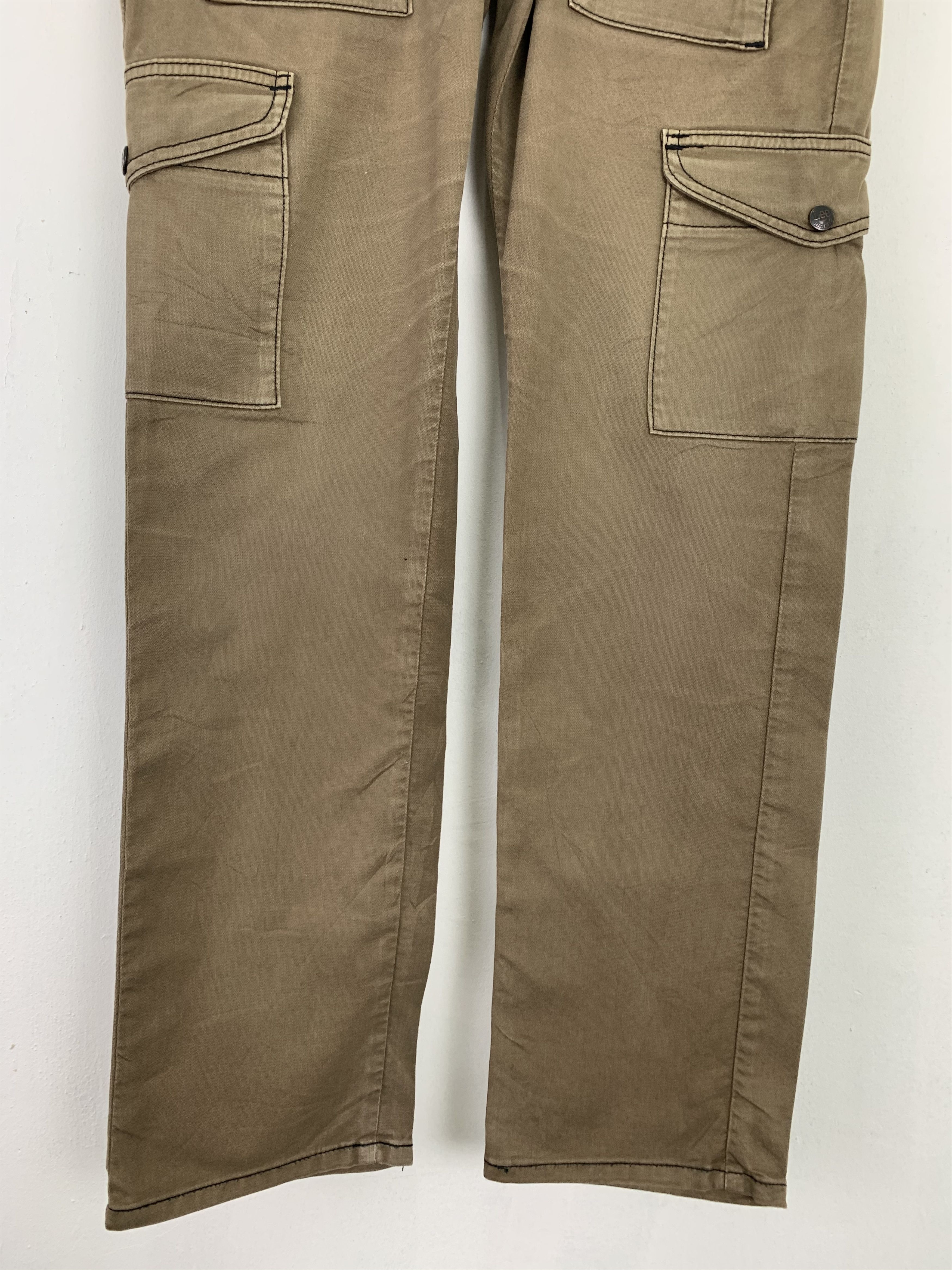 Japanese Brand Lee Riders Cargo Pants Multipocket buckle belt Streetwear Size US 31 - 5 Thumbnail