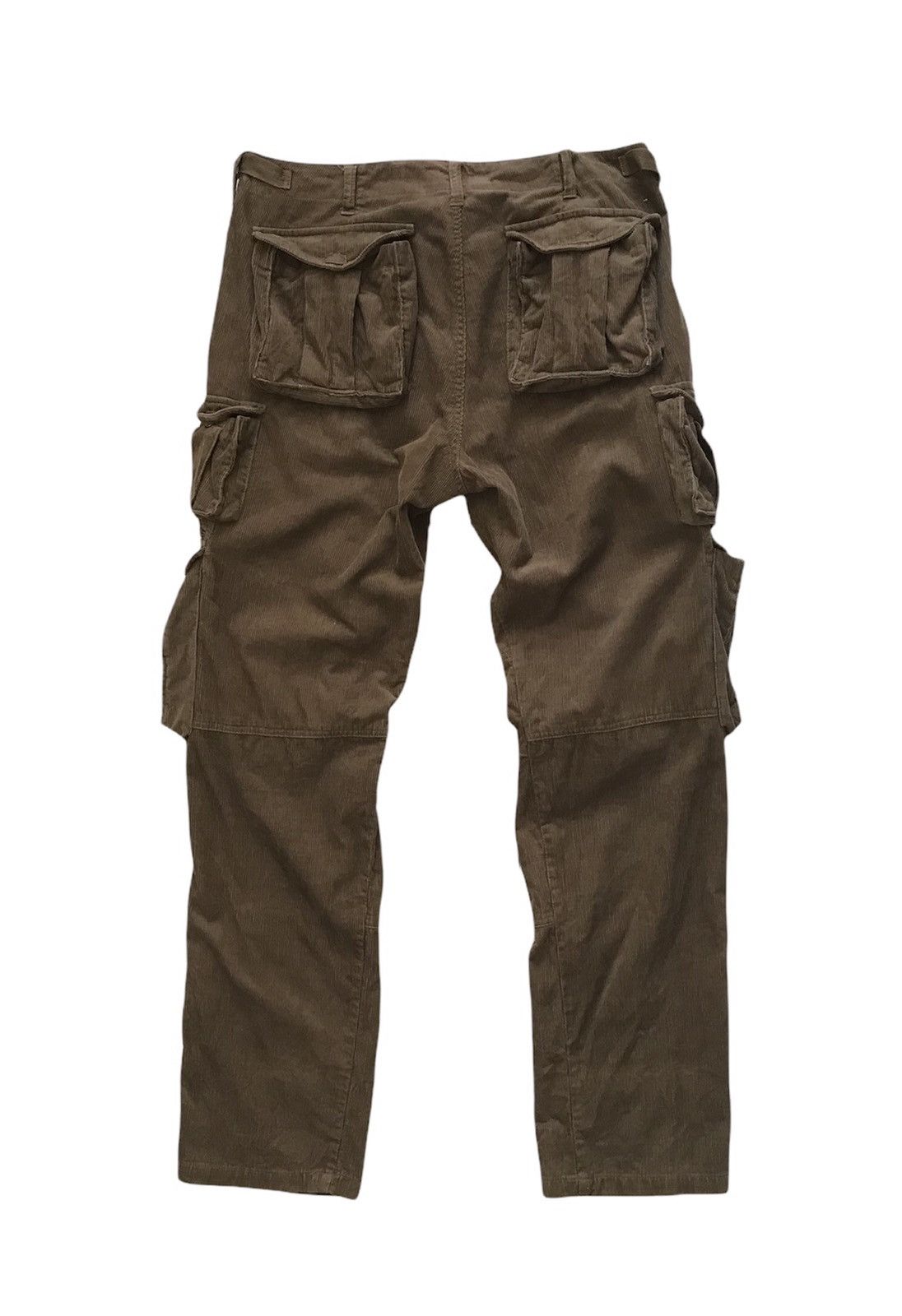 Designer × Global Work × Japanese Brand Rare Corduroy Multi Pocket Cargo Pants Size US 34 / EU 50 - 2 Thumbnail