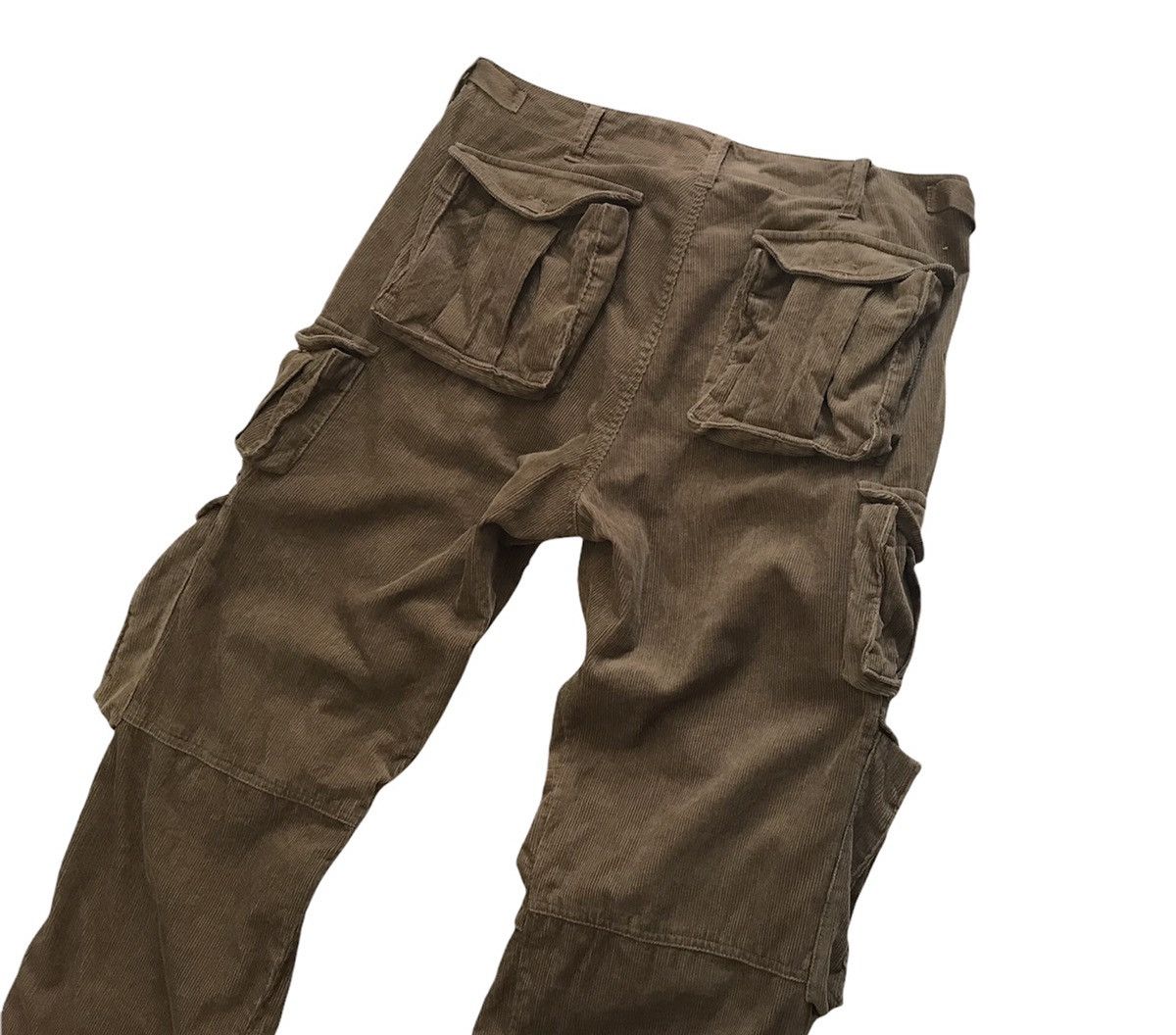 Designer × Global Work × Japanese Brand Rare Corduroy Multi Pocket Cargo Pants Size US 34 / EU 50 - 4 Thumbnail