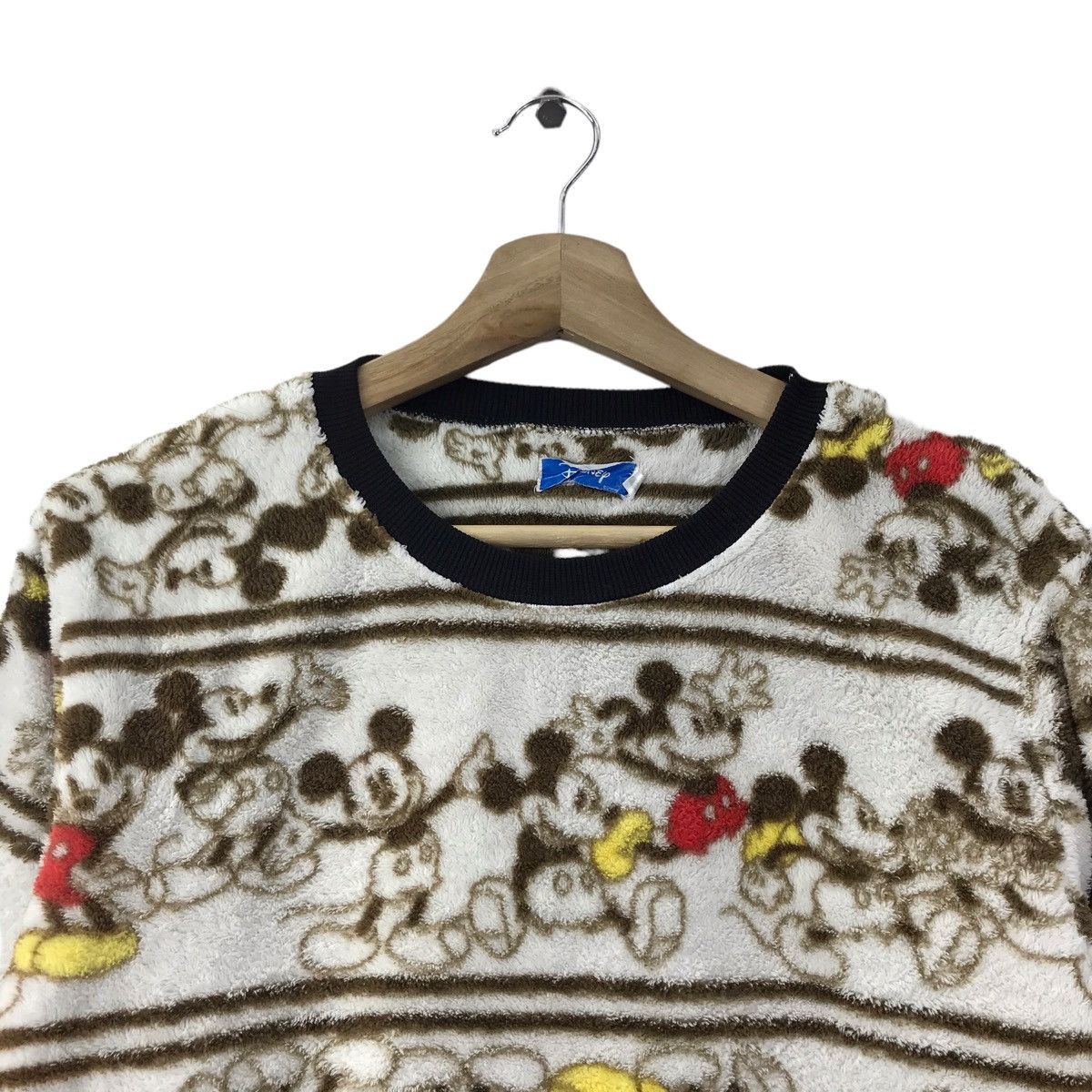 Disney DISNEY MICKEY MOUSE Overprint Sherpa Fleece Sweatshirt Size US S / EU 44-46 / 1 - 2 Thumbnail