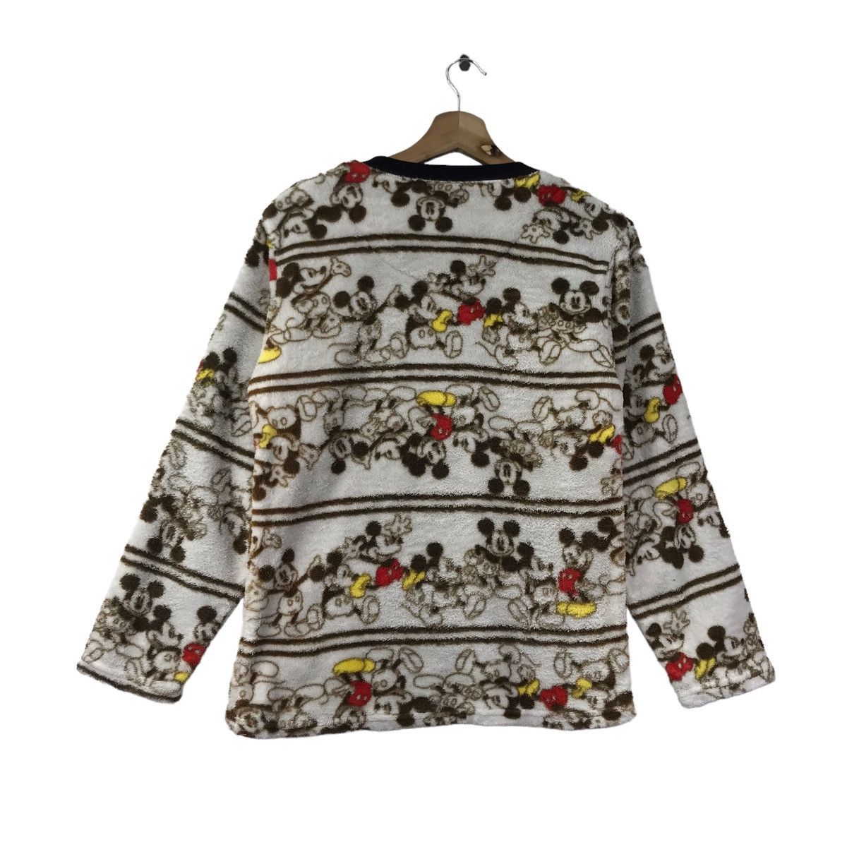 Disney DISNEY MICKEY MOUSE Overprint Sherpa Fleece Sweatshirt Size US S / EU 44-46 / 1 - 8 Thumbnail