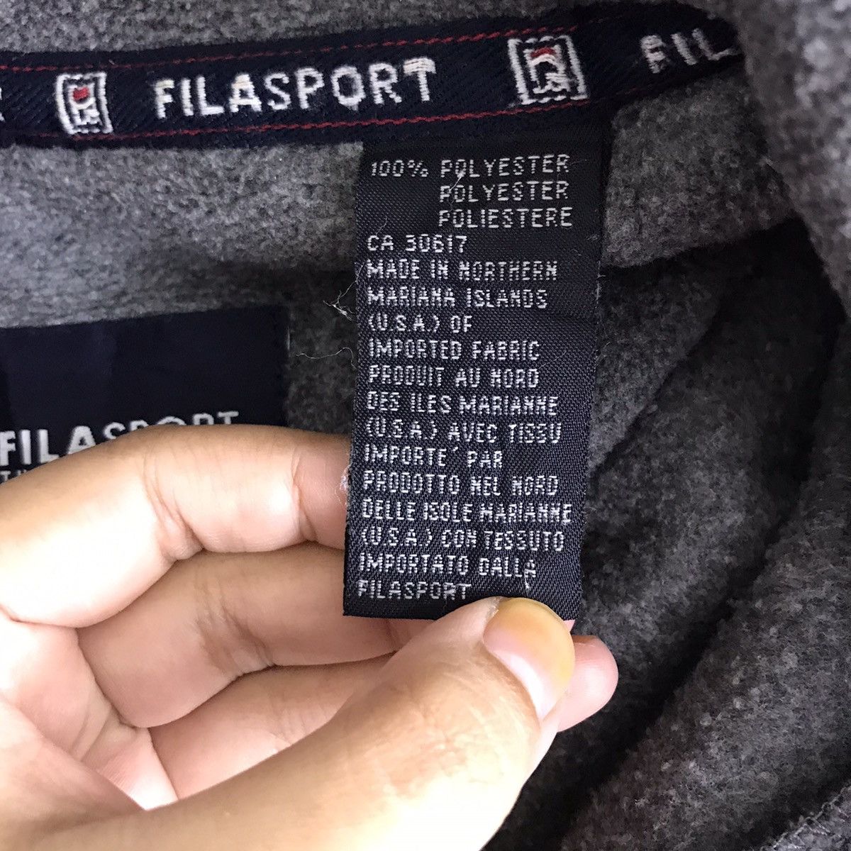 Fila FILASPORT THE COLLECTION Half Zipper Fleece Grey Sweatshirt Size US S / EU 44-46 / 1 - 6 Thumbnail