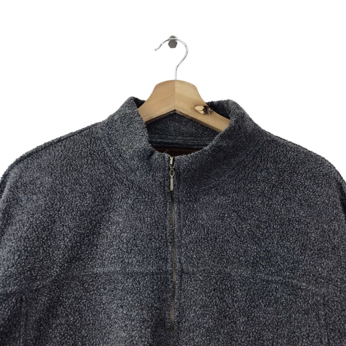 Vintage DAKINI USA Grey Half Zipper Fleece Grey Sweatshirt Size US L / EU 52-54 / 3 - 2 Thumbnail