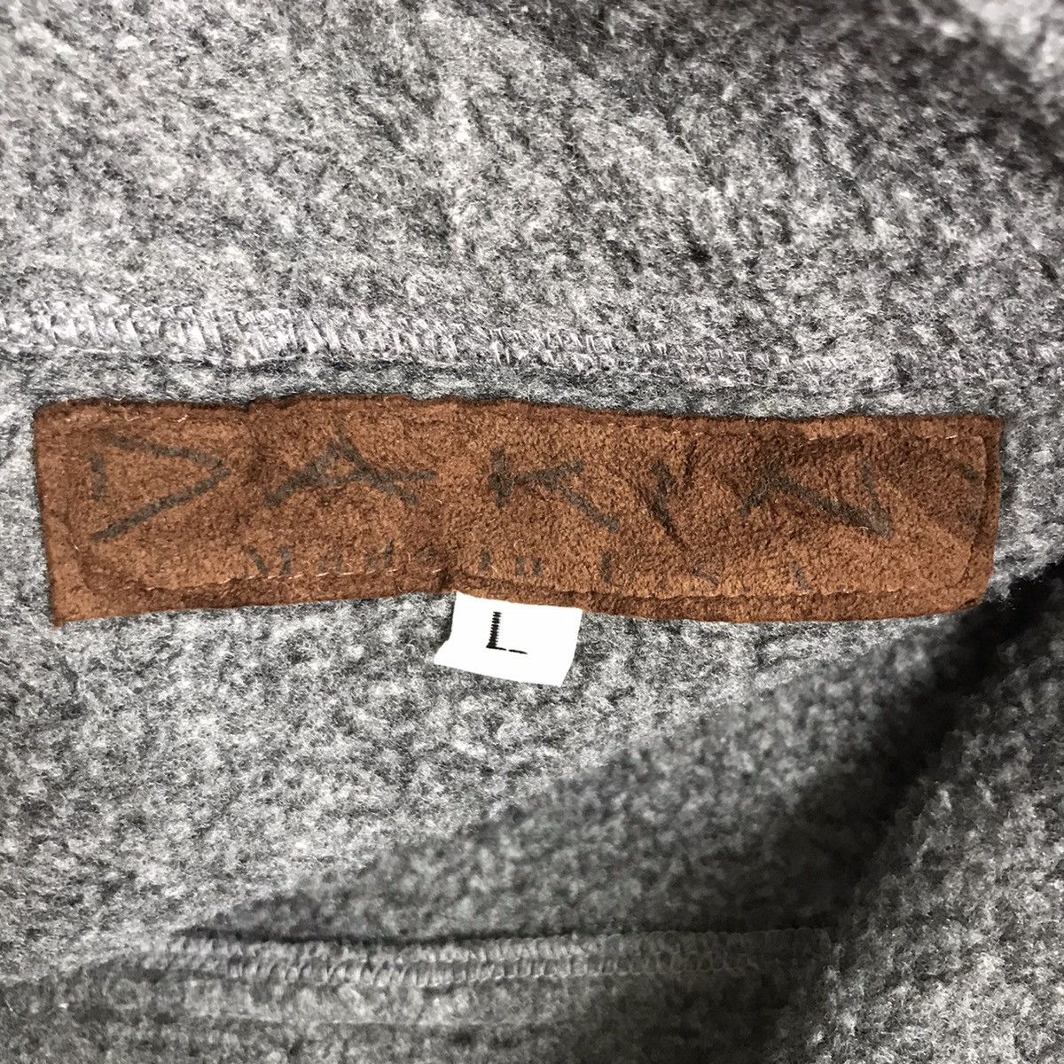 Vintage DAKINI USA Grey Half Zipper Fleece Grey Sweatshirt Size US L / EU 52-54 / 3 - 3 Thumbnail