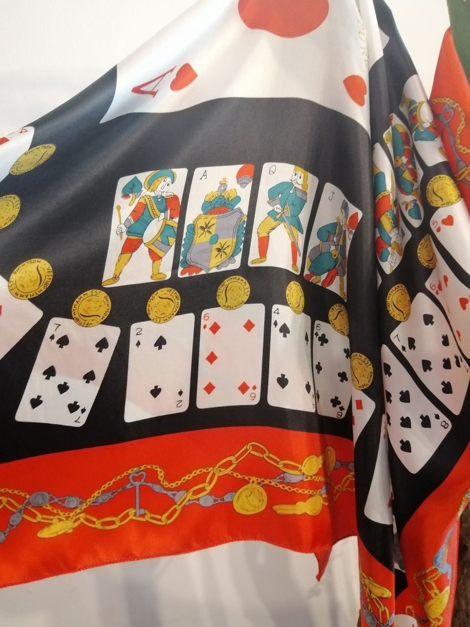 Moschino Moschino Joker Card Scarf Size ONE SIZE - 7 Thumbnail