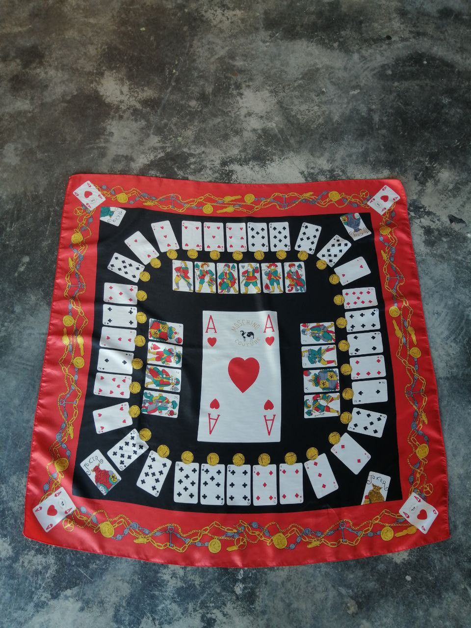Moschino Moschino Joker Card Scarf Size ONE SIZE - 2 Thumbnail