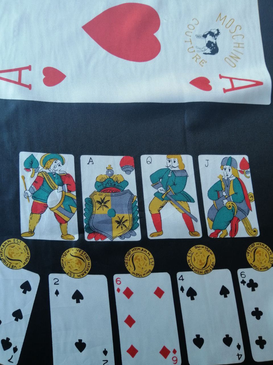 Moschino Moschino Joker Card Scarf Size ONE SIZE - 5 Thumbnail