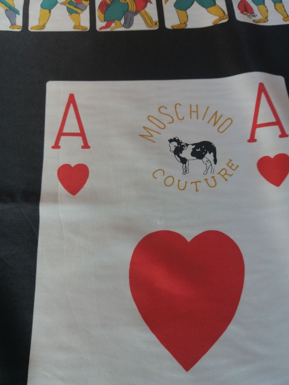 Moschino Moschino Joker Card Scarf Size ONE SIZE - 4 Thumbnail