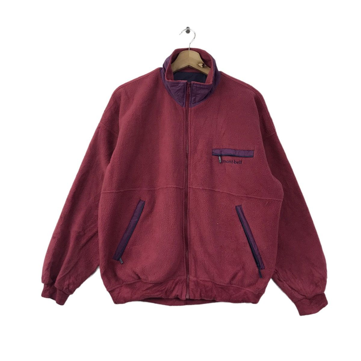 Montbell MONTBELL Pink Fleece Sweater Japanese Hiking Clothing Size US L / EU 52-54 / 3 - 1 Thumbnail