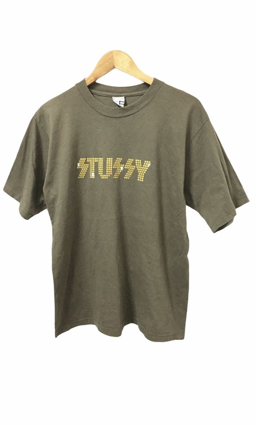 Stussy 2002 KISS Iron on Gold logo tee RARE Size US L / EU 52-54 / 3 - 1 Thumbnail