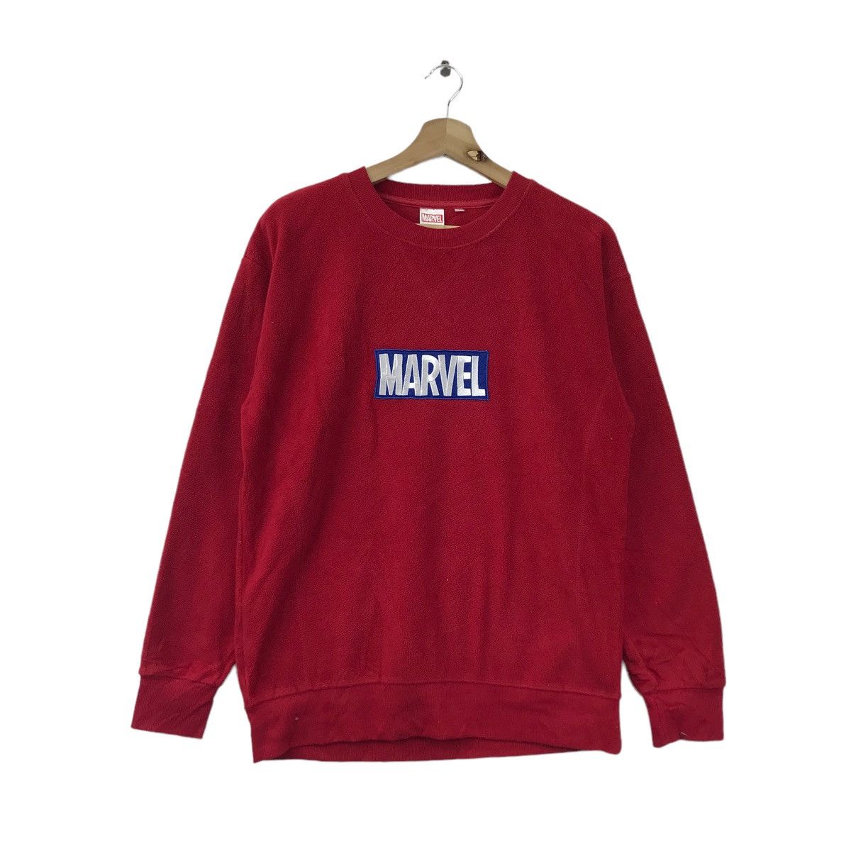 Marvel Comics MARVEL Embrodered Logo Design Fleece Red Sweatshirt Size US M / EU 48-50 / 2 - 1 Thumbnail