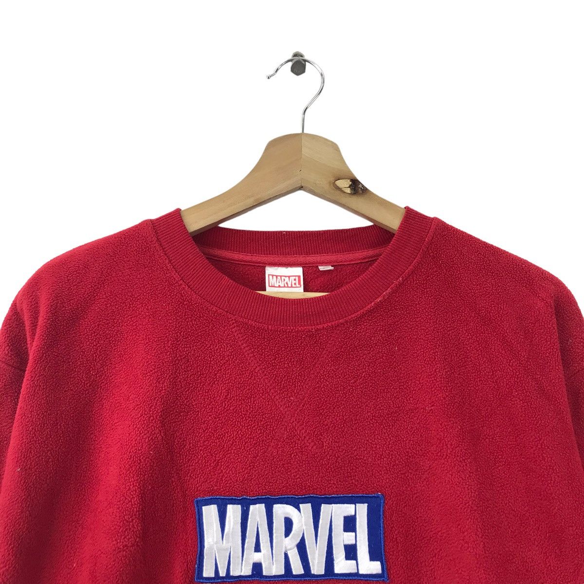 Marvel Comics MARVEL Embrodered Logo Design Fleece Red Sweatshirt Size US M / EU 48-50 / 2 - 2 Thumbnail